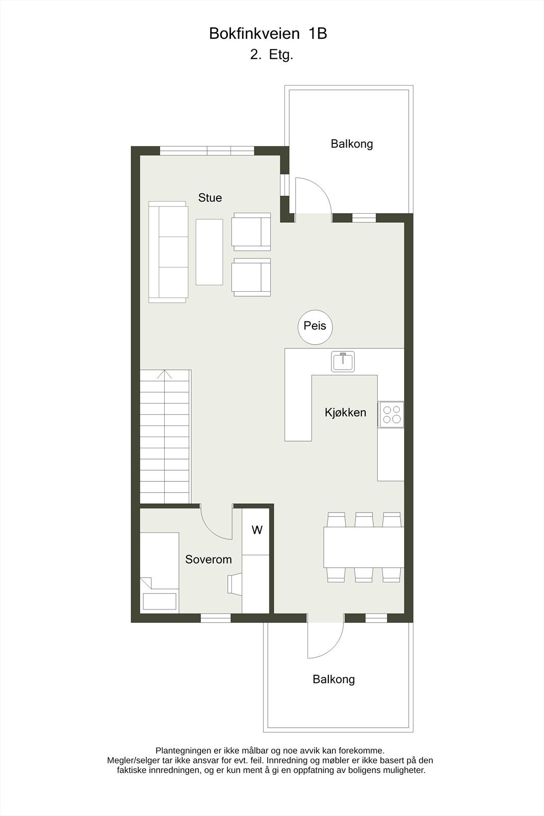 Planskisse 2D - 2.etasje Galleribilde