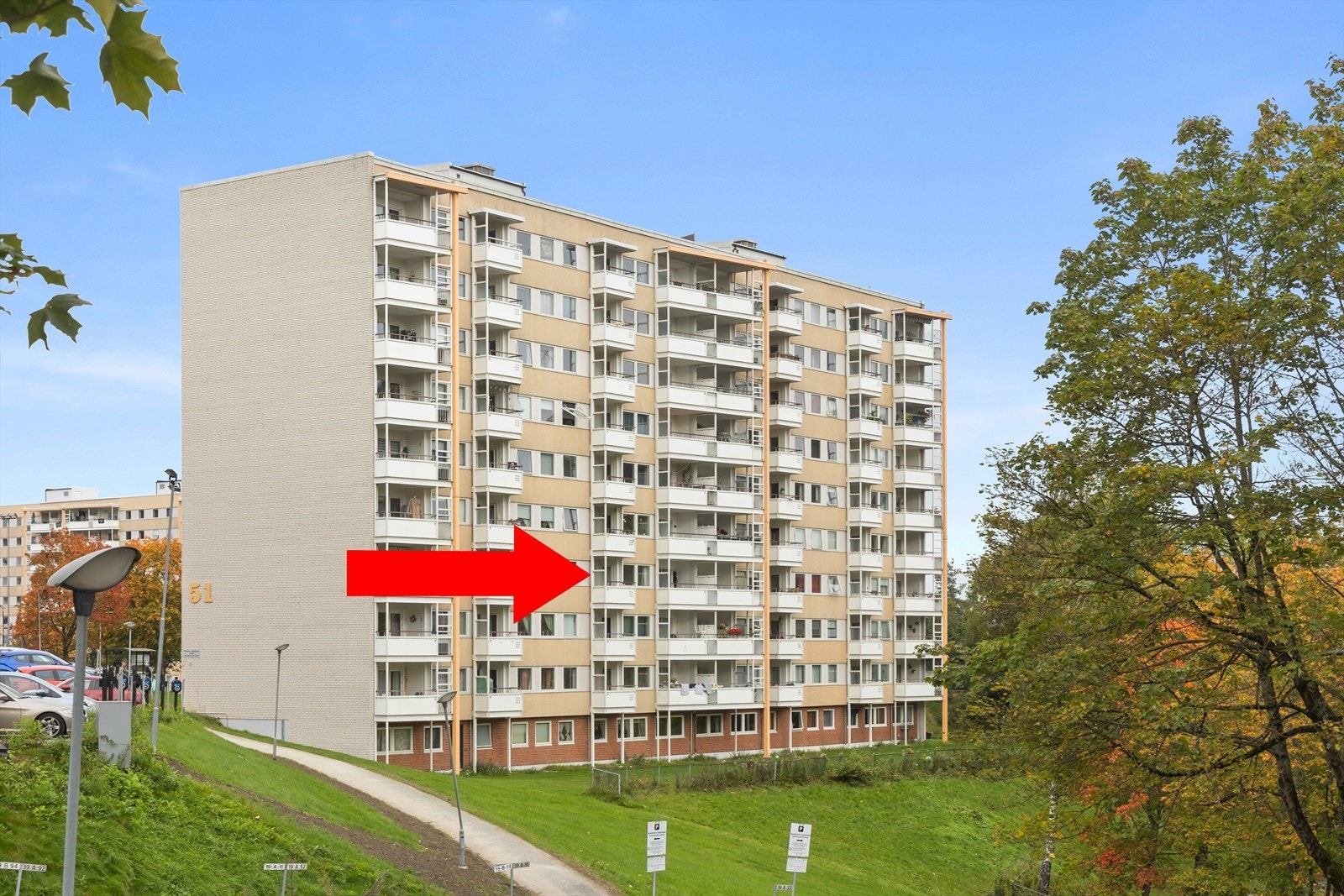 Leiligheten ligger i 3.etasje med heisadkomst. Galleribilde