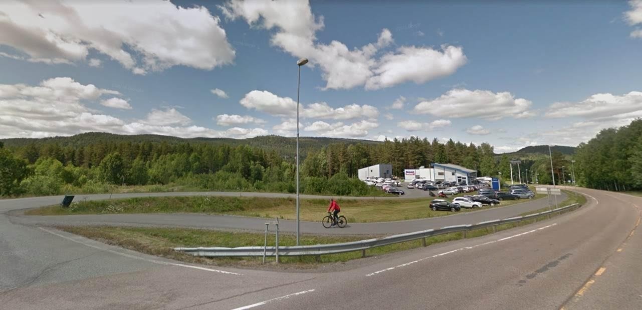 Sett fra Gomsrudveien. Galleribilde