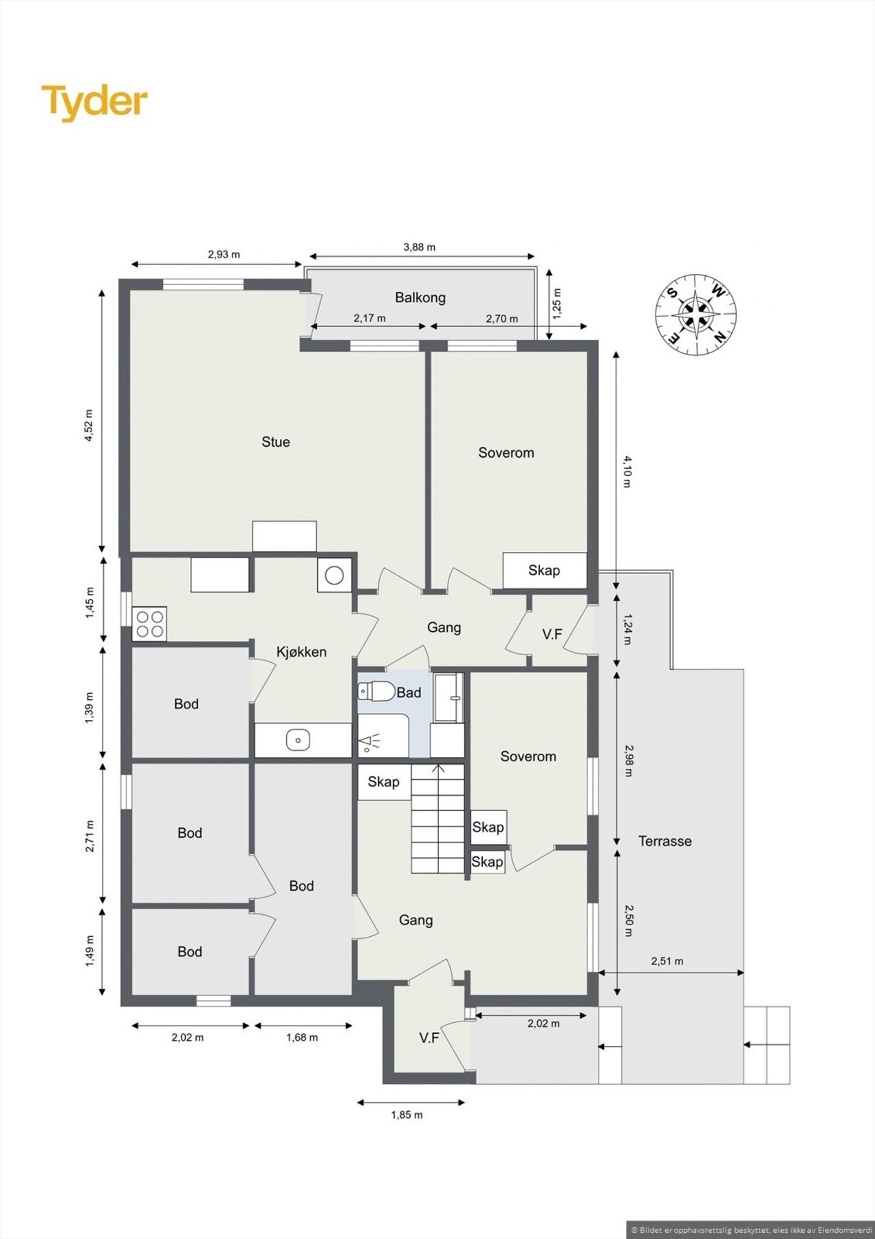 Plantegning - 1.etasje Galleribilde