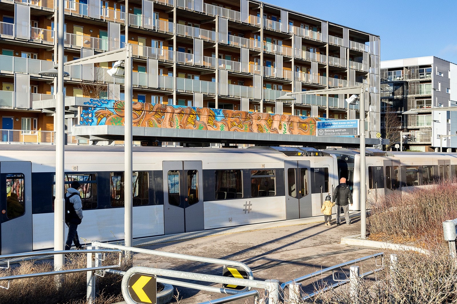 Kort vei til Skullerud t-banestasjon Galleribilde