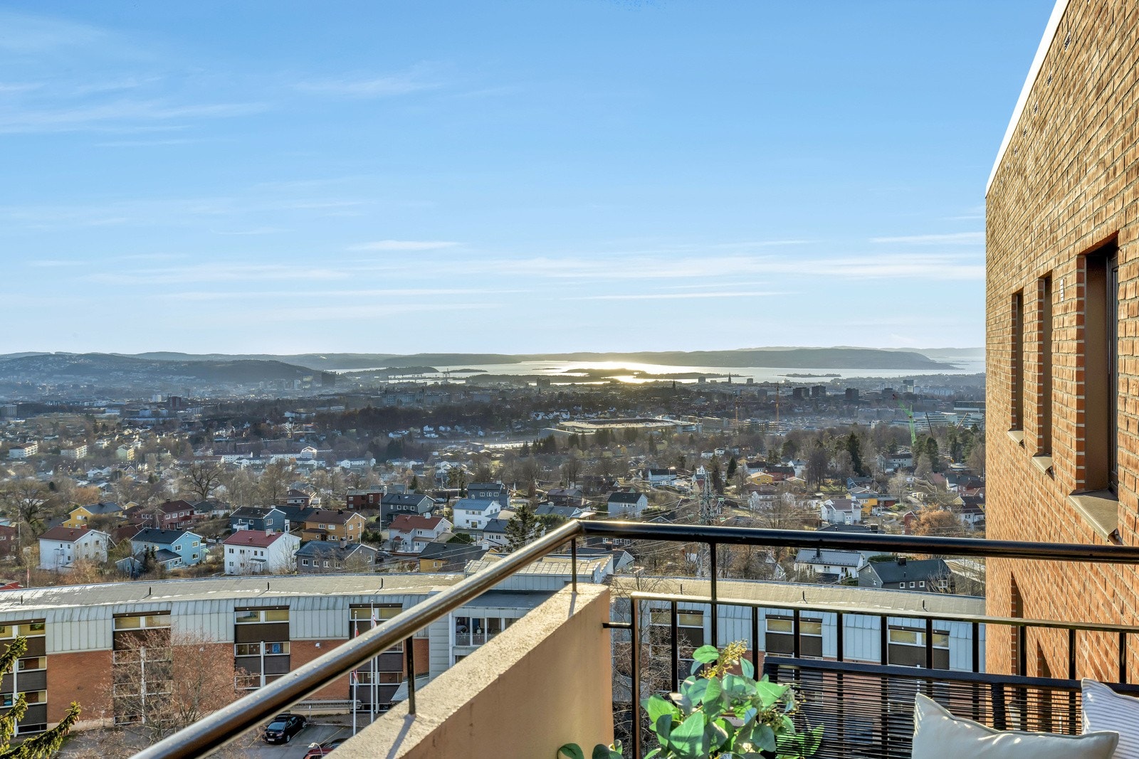 Utsikt fra balkongen. Galleribilde