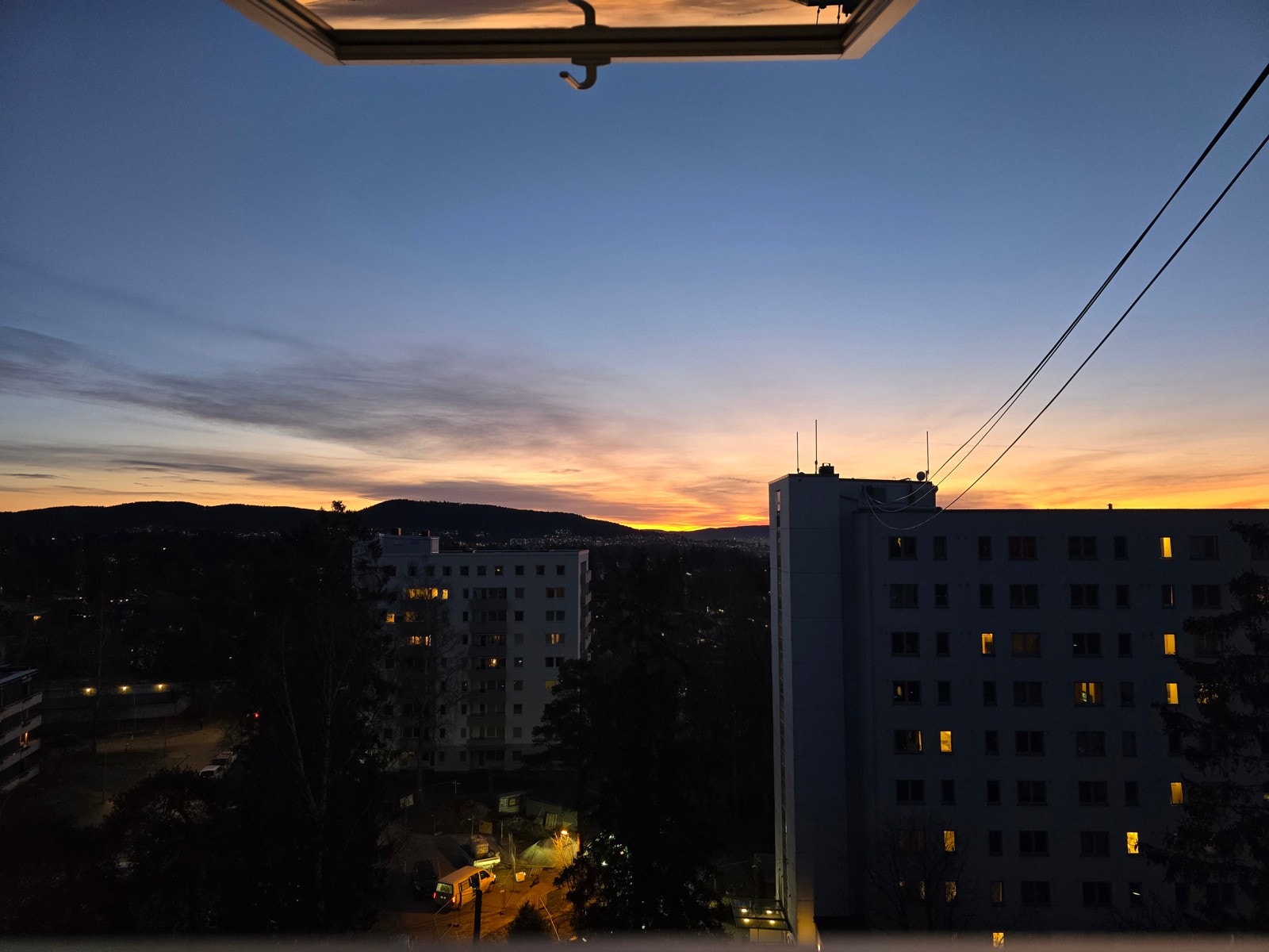 Balkong med utsikt. Galleribilde