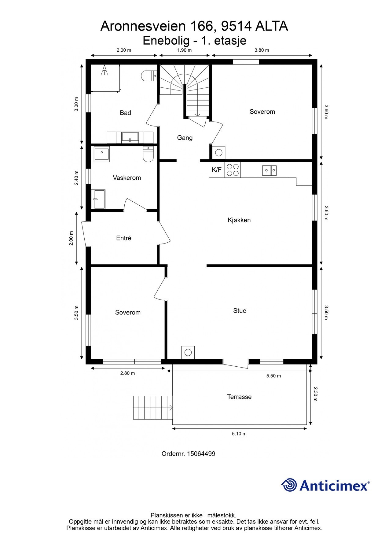 Plantegning 1.etasje Galleribilde