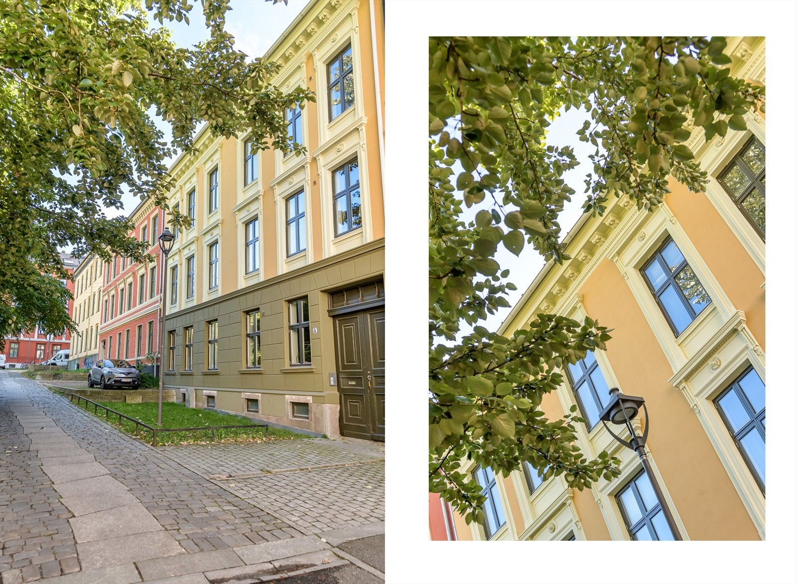 Fasaden er nylig oppgradert. Galleribilde