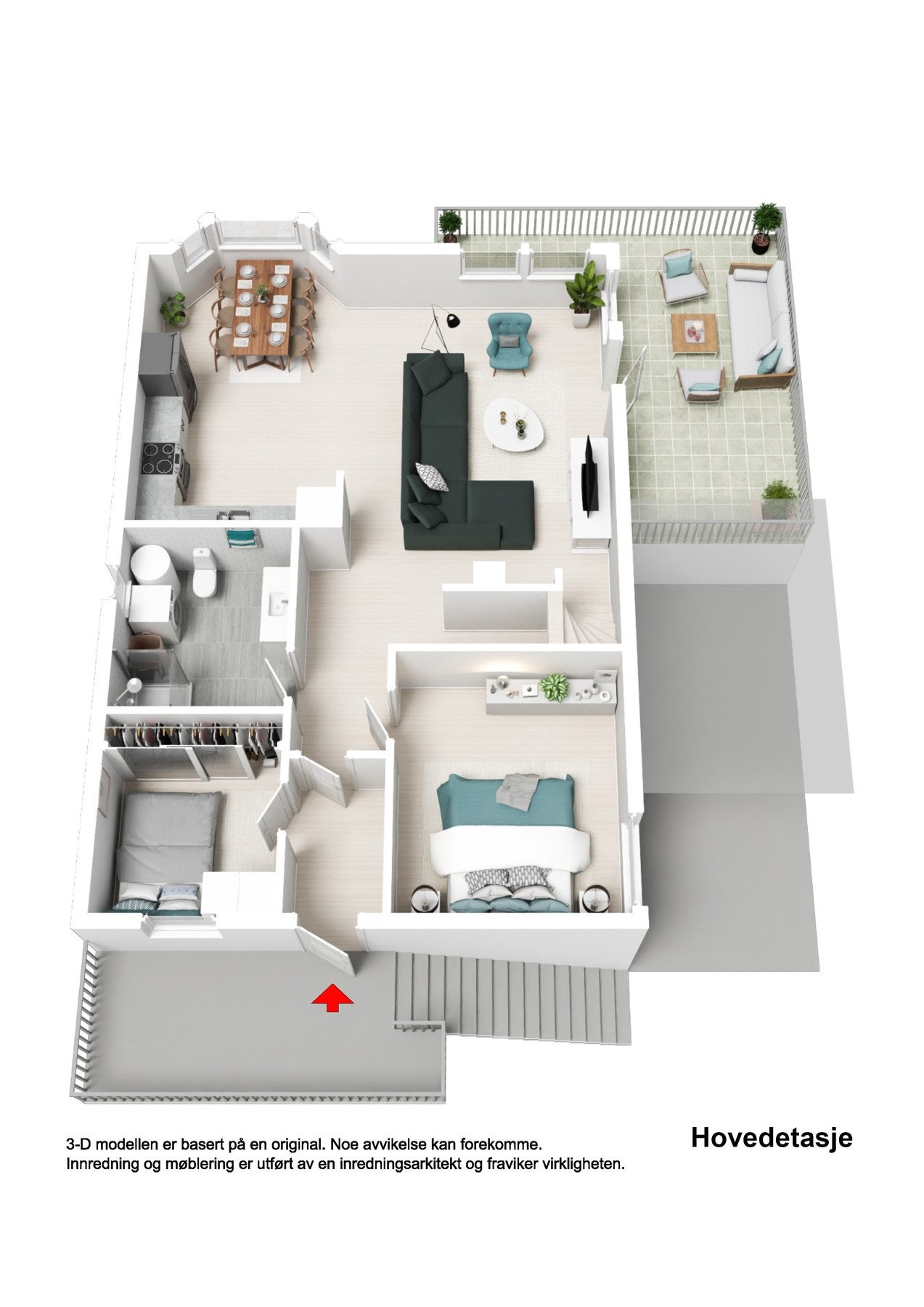 Plantegning hovedplan. Galleribilde