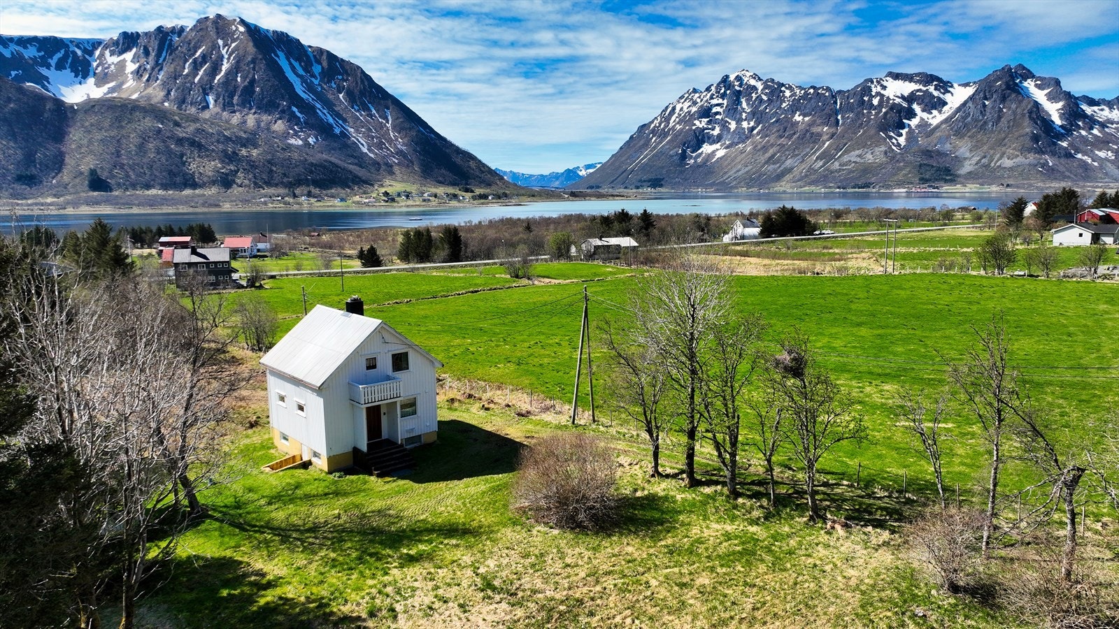 Velkommen til Sydalen 40 - Gimsøystraumen og Gimsøy i bakgrunnen Galleribilde