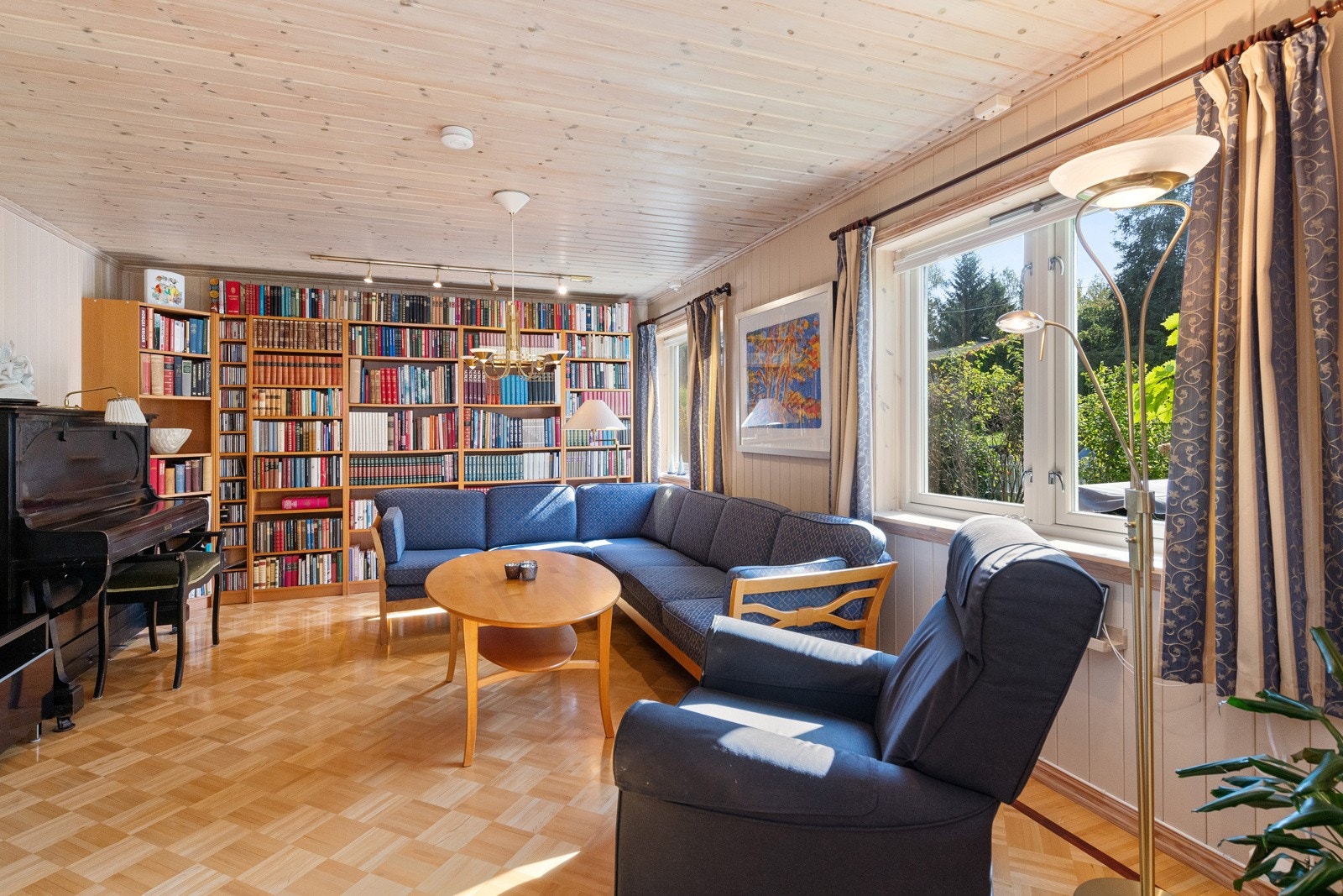 Tv-stue / Bibliotek Galleribilde