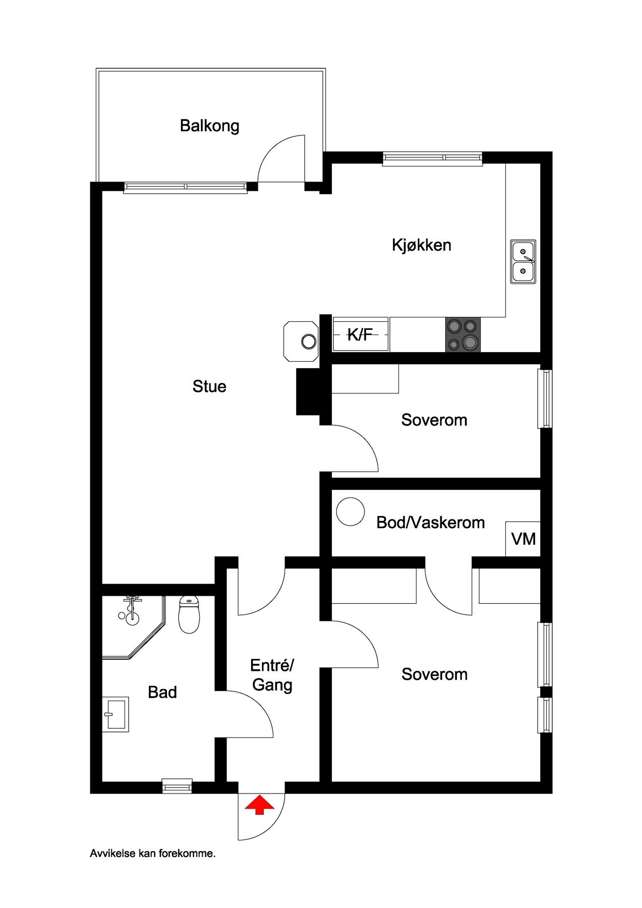 Plantegning Galleribilde