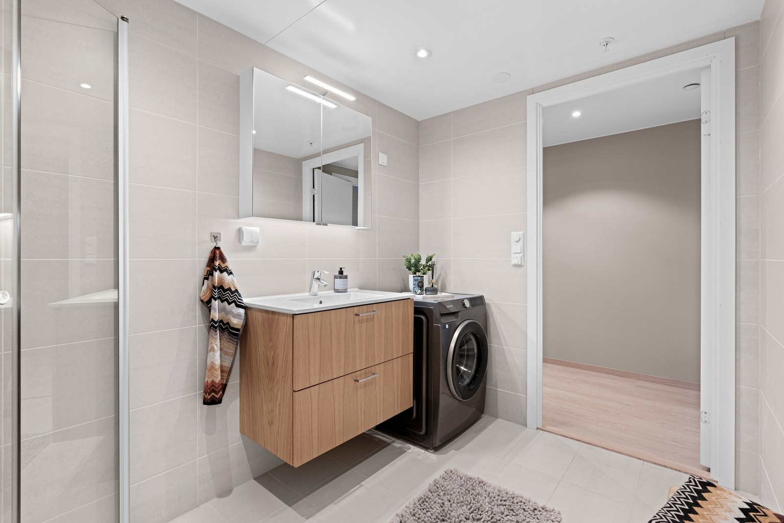 Badet har opplegg for vaskemaskin Galleribilde