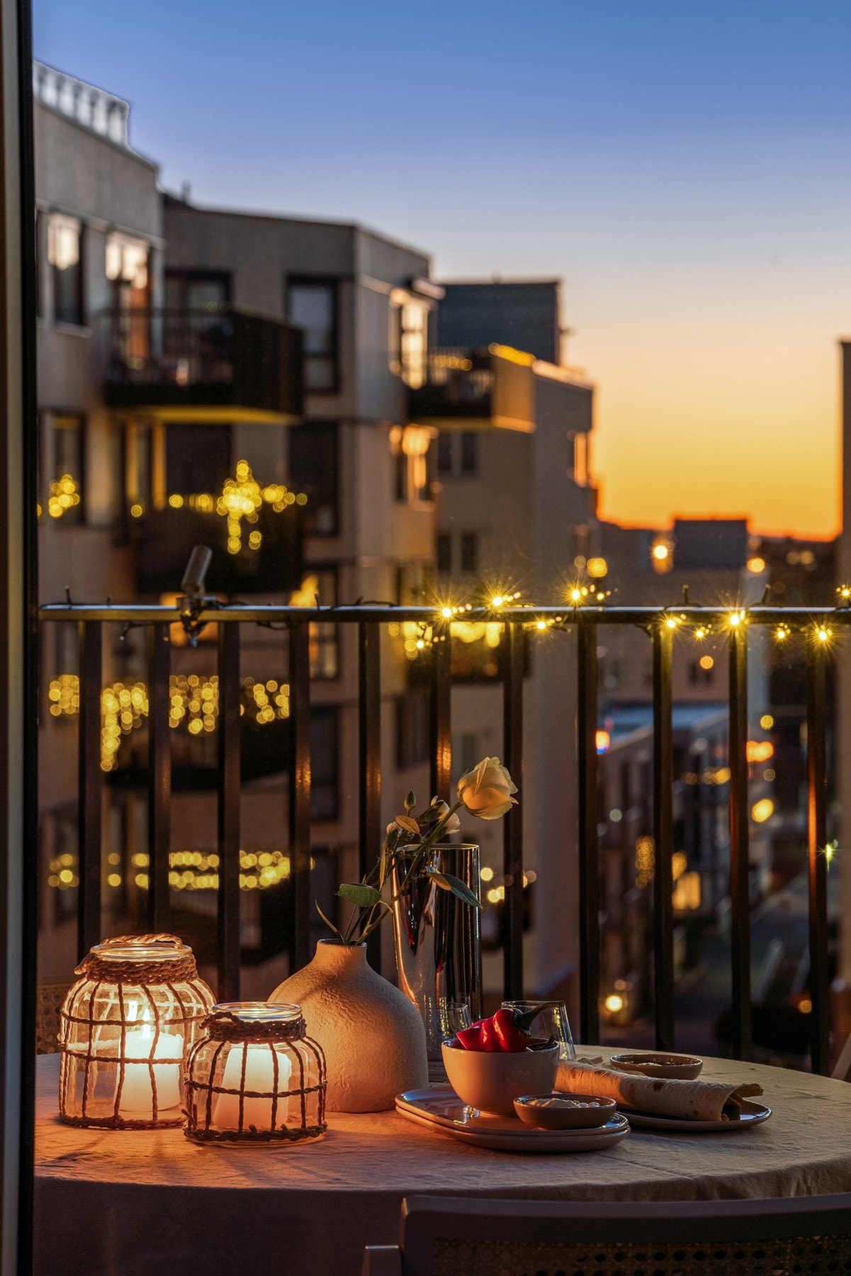 Nyt herlige sommerkvelder på balkongen Galleribilde