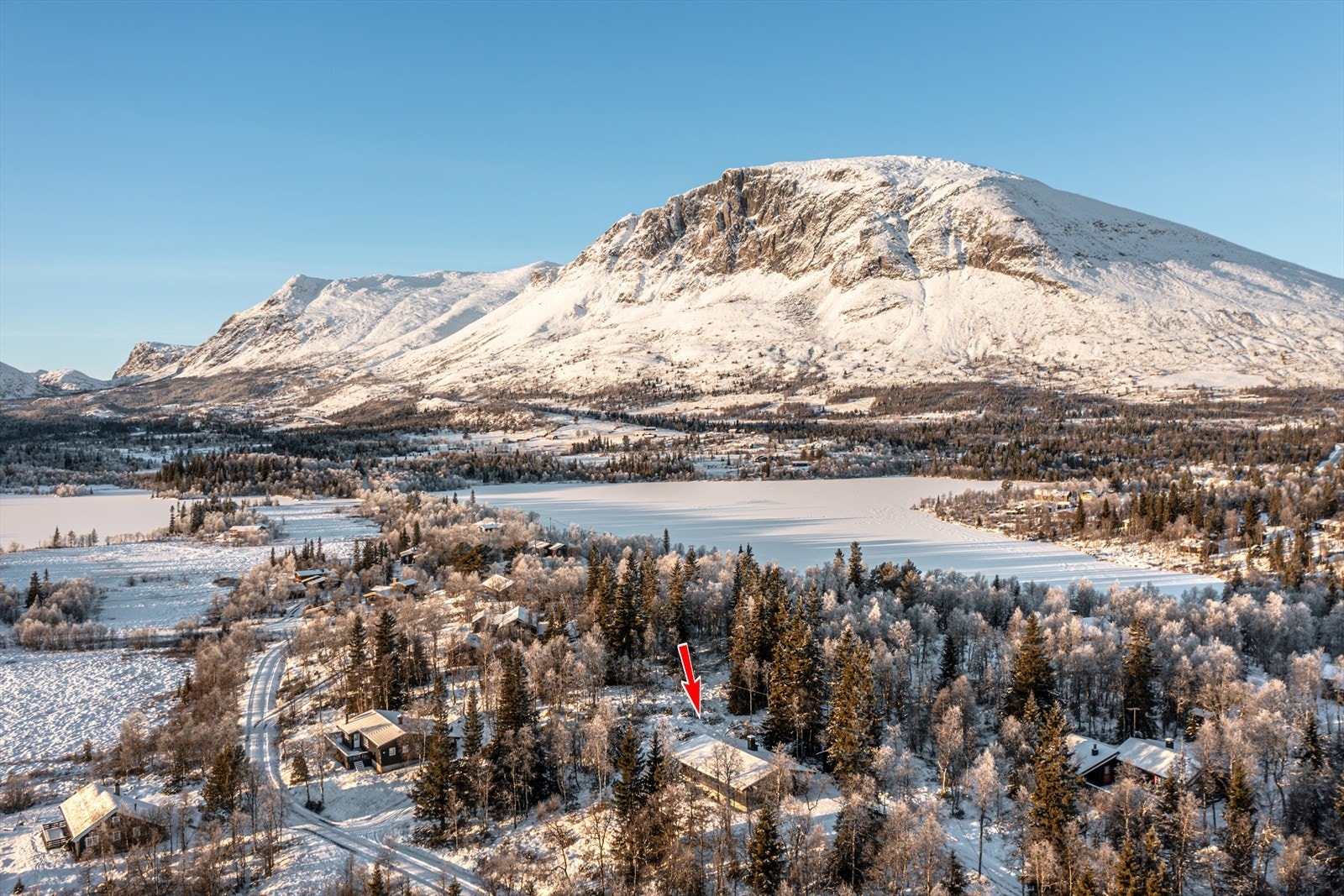 Hytta har en attraktiv beliggenhet på Langodden. Galleribilde