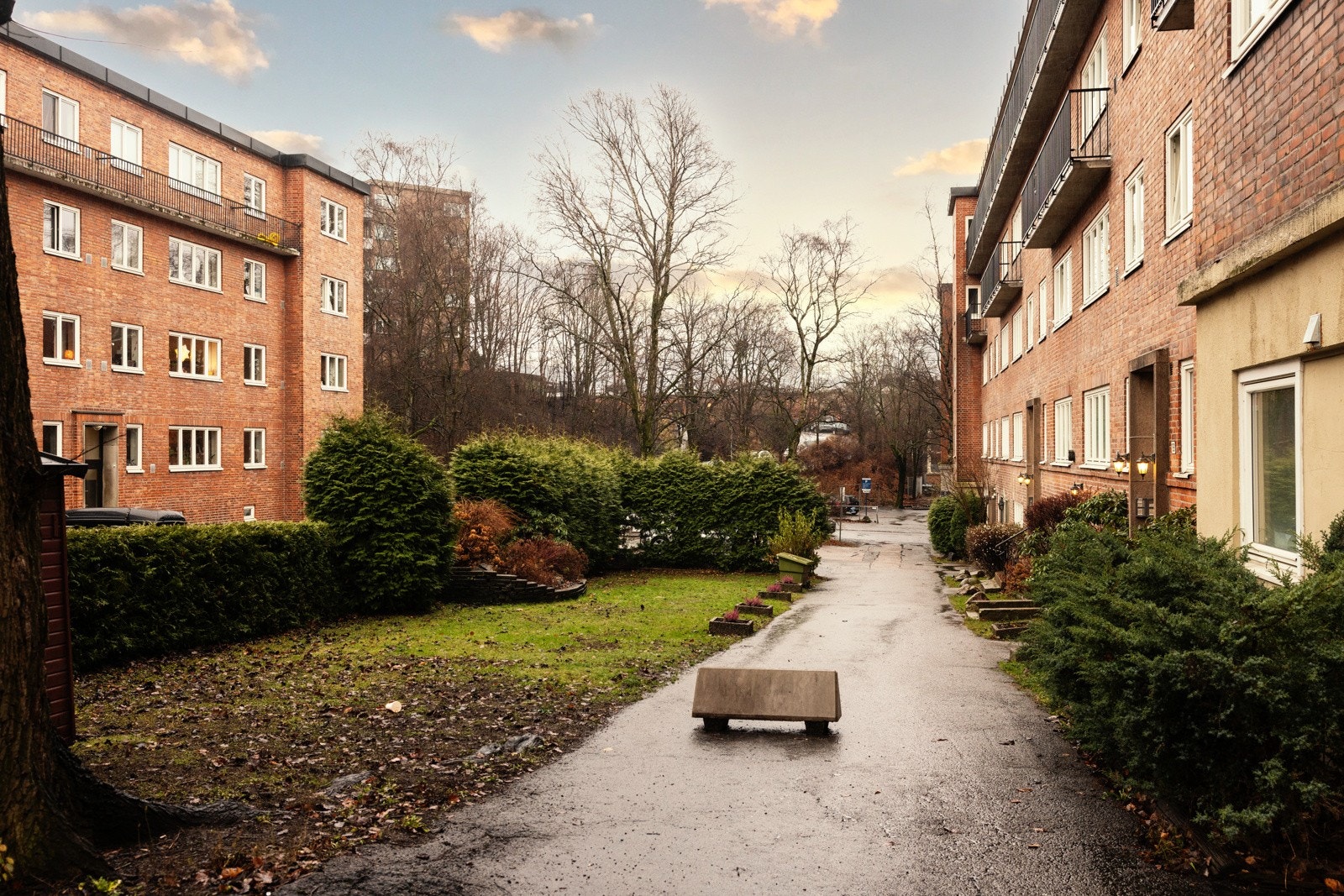Sameiet har pent opparbeidede fellesarealer. Galleribilde