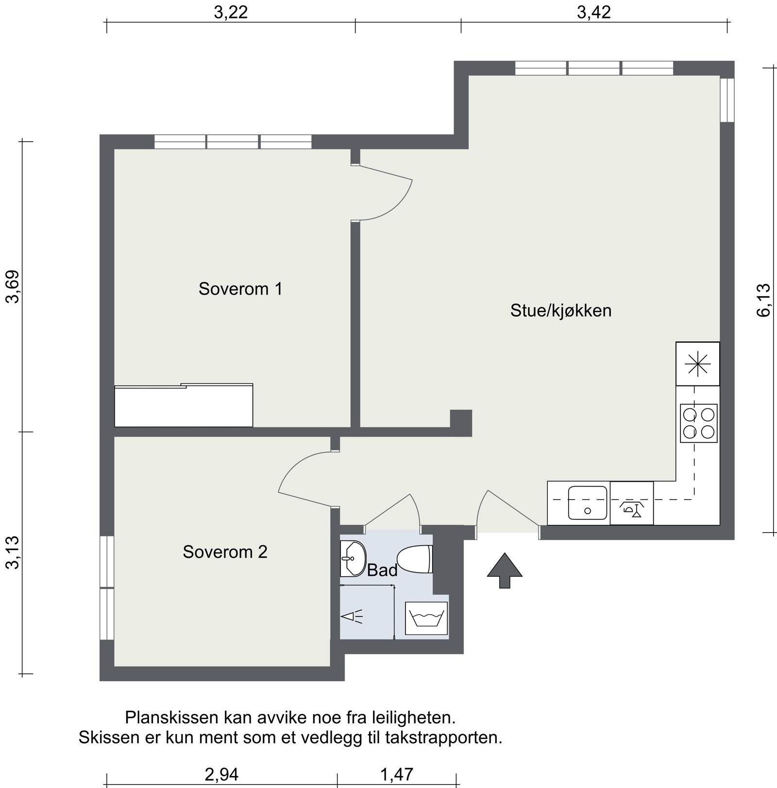 Plantegning. Galleribilde