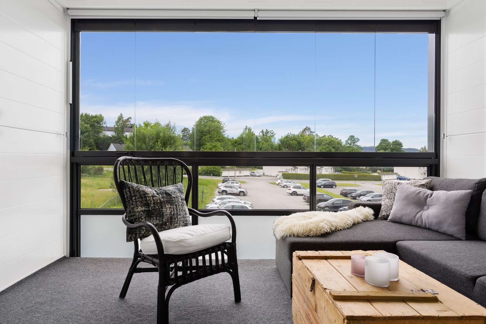 Balkongen er renovert i 2021 Galleribilde