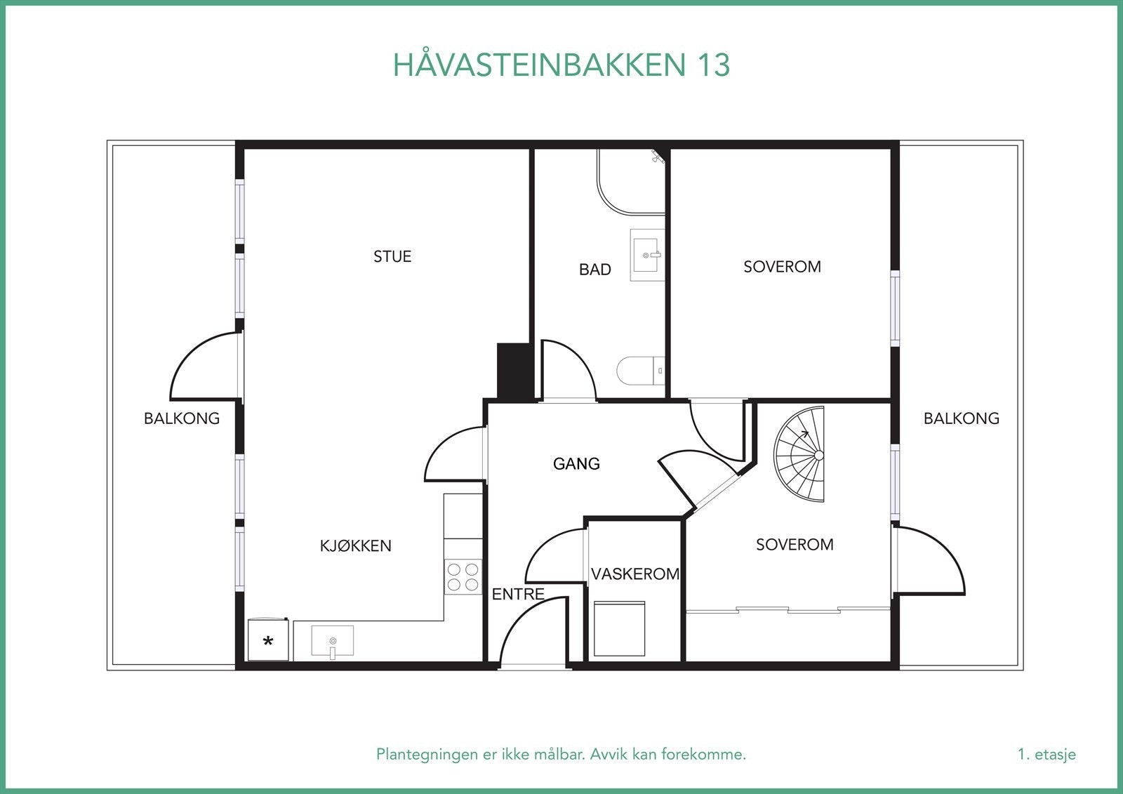 Plantegning 2.etg. Galleribilde