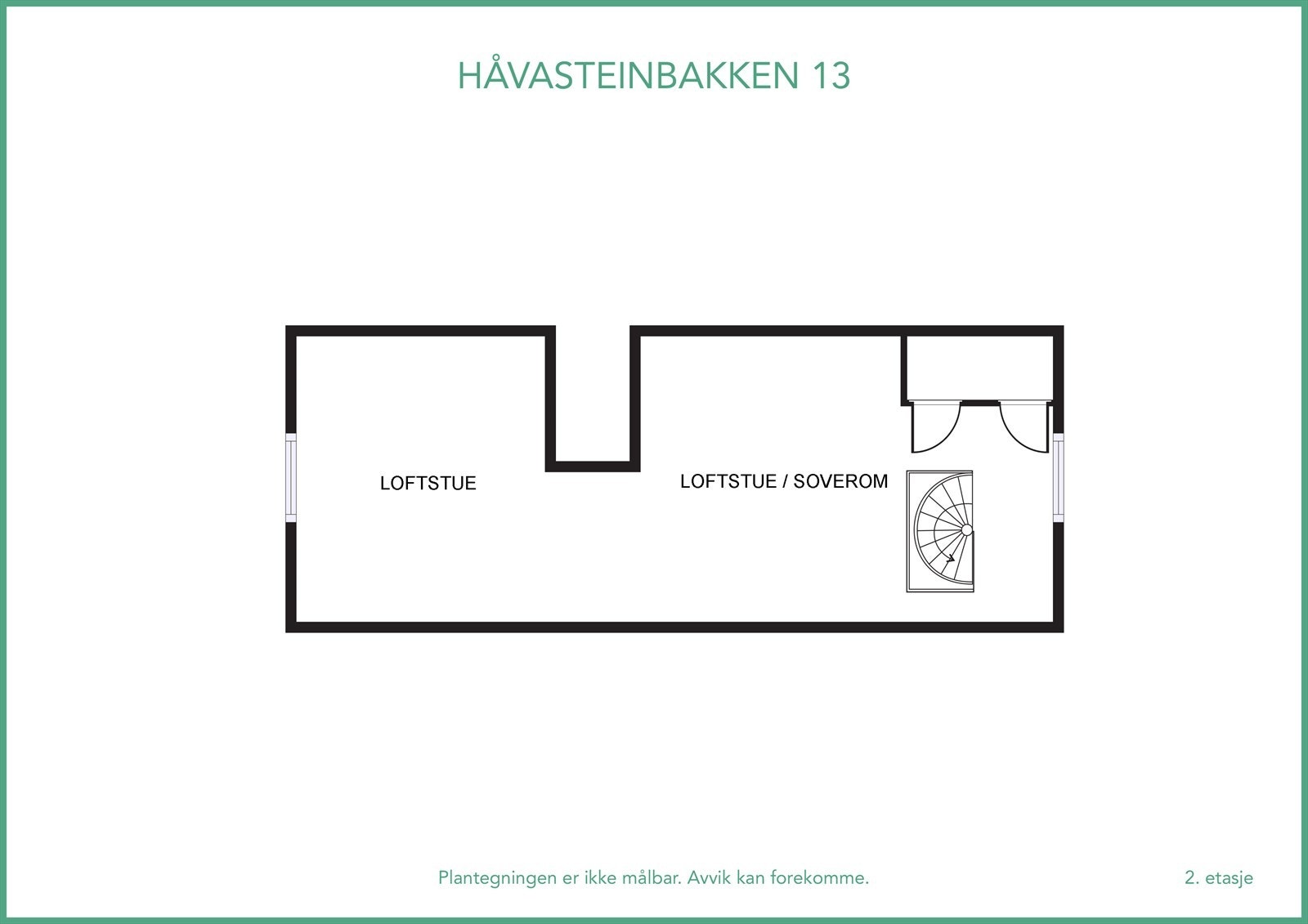 Plantegning loft Galleribilde