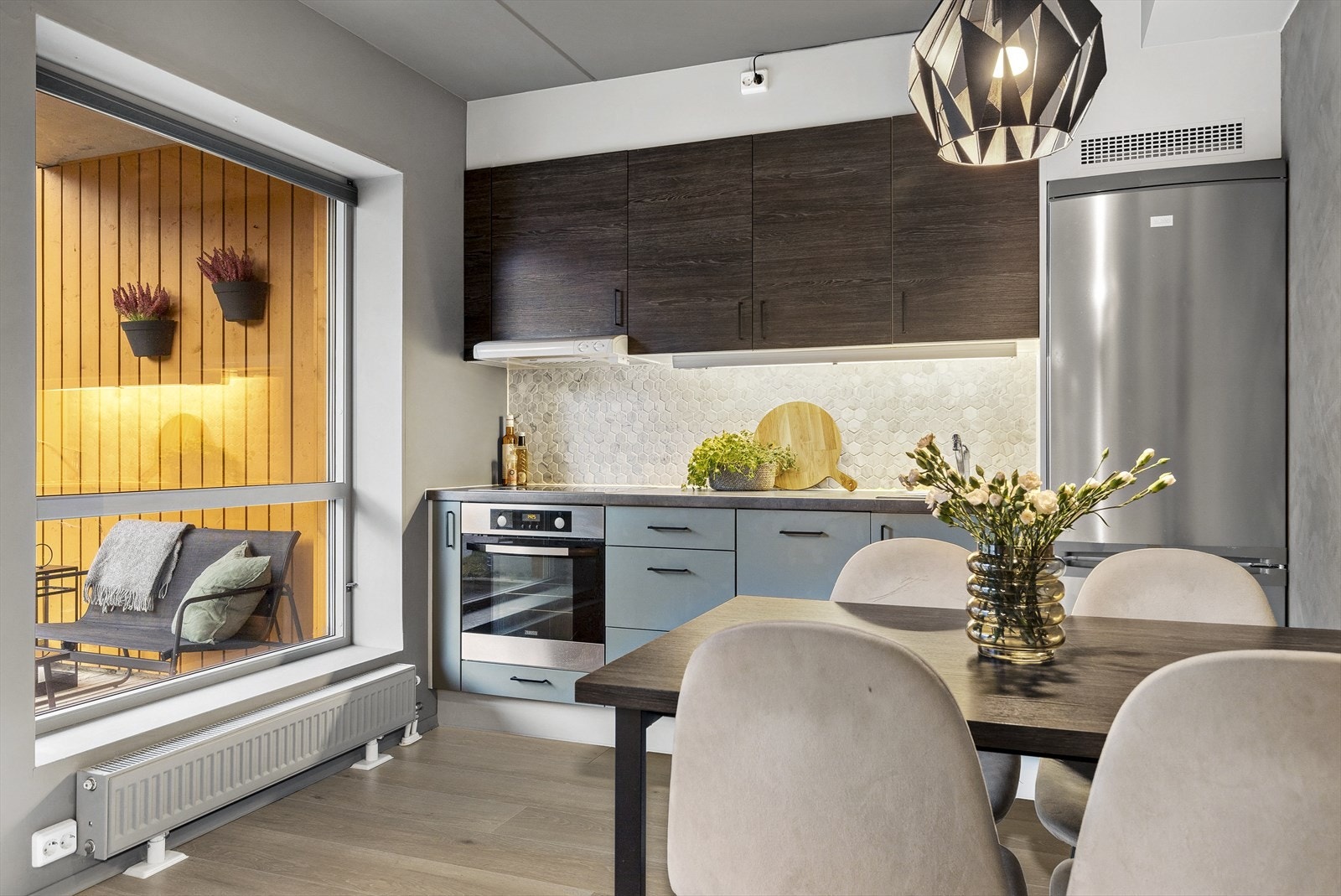 Oppvarming med radiator som er inkludert i felleskostnader. Galleribilde