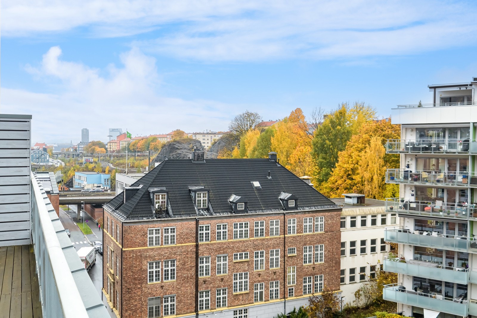 Utsikt fra takterrassen. Galleribilde