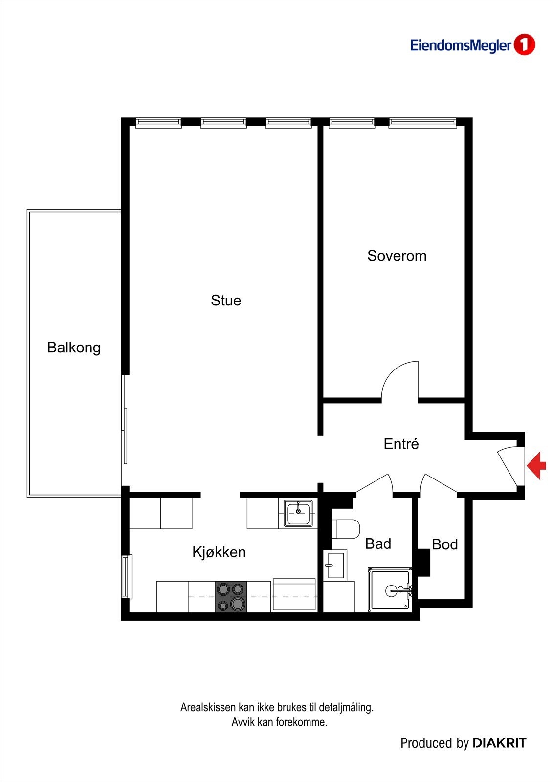 Plantegning 6.etasje. Galleribilde