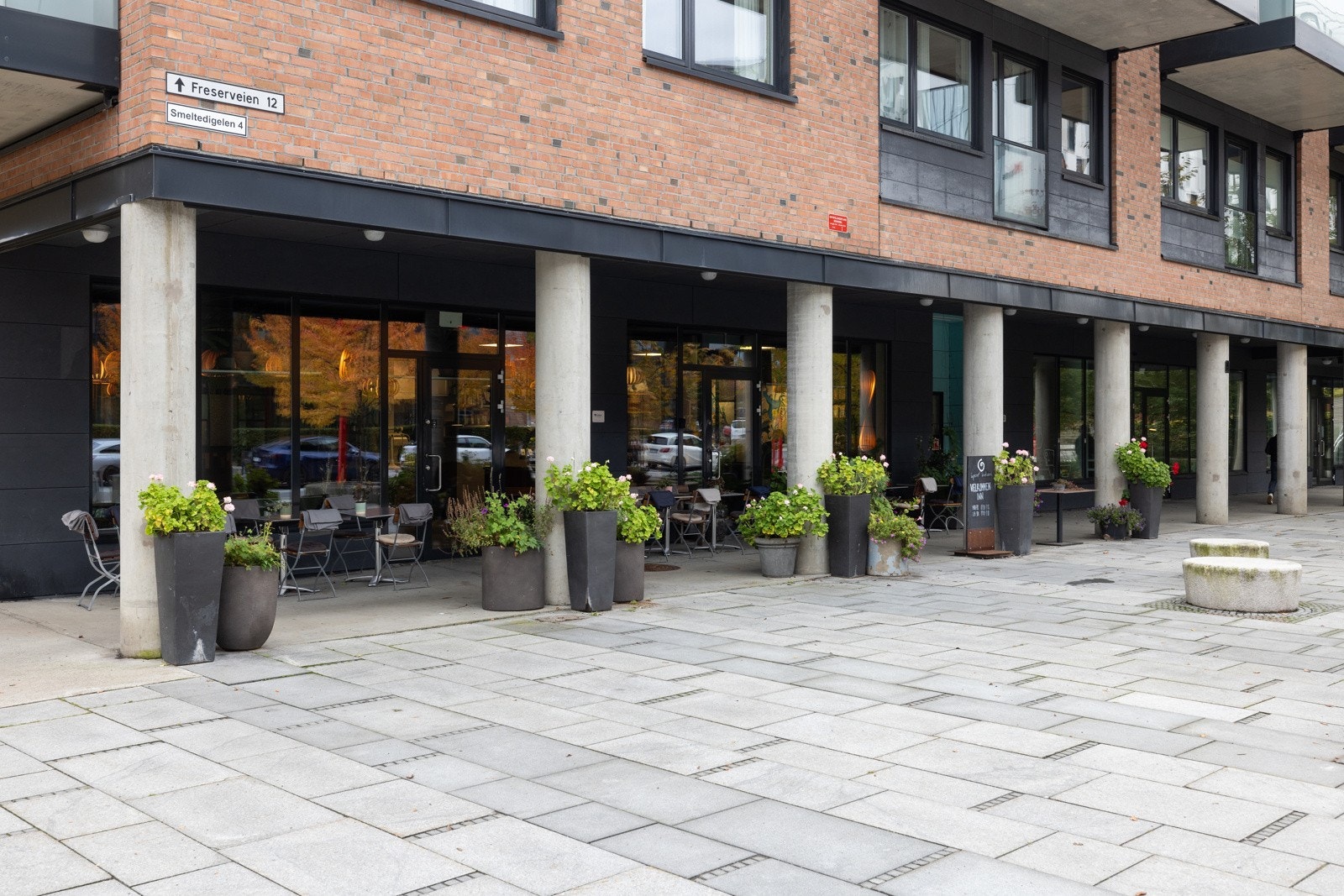 Kværnerbyen har vokst frem som et utrolig koselig nærmiljø, med flere kafeer og publikumsrettede virksomheter. Galleribilde