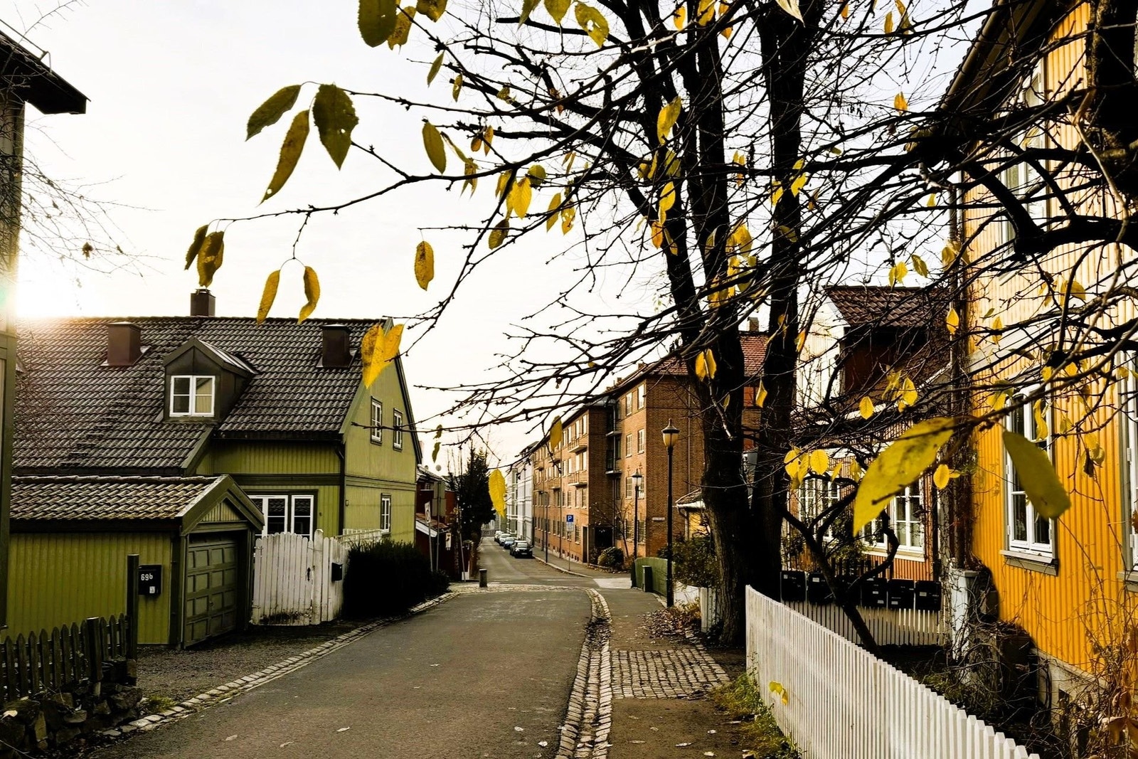 Nærområde: Idyllisk småhusbebyggelse Galleribilde