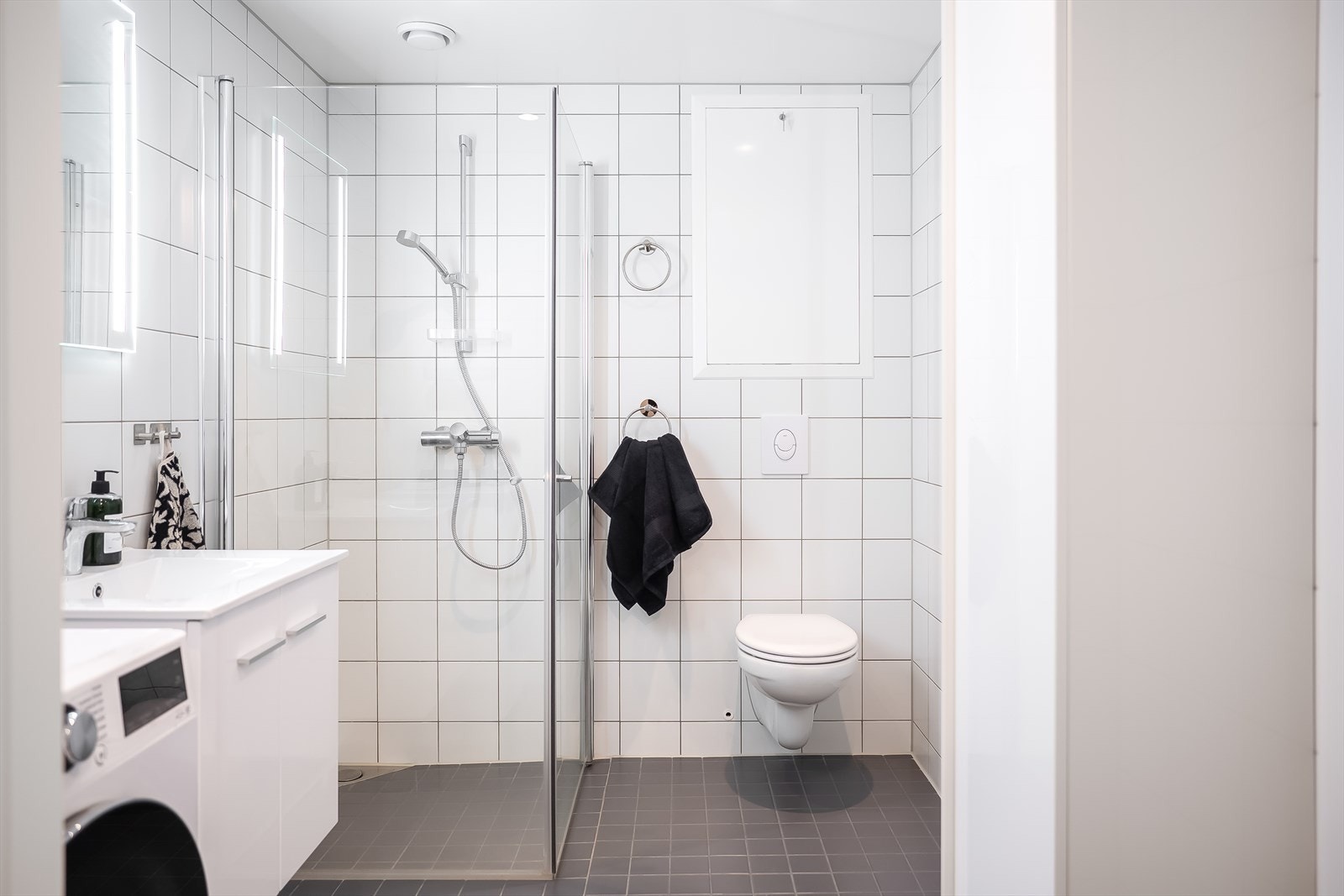 Badet har i likhet med resten av leiligheten fått TG0 på alle punkter. Galleribilde