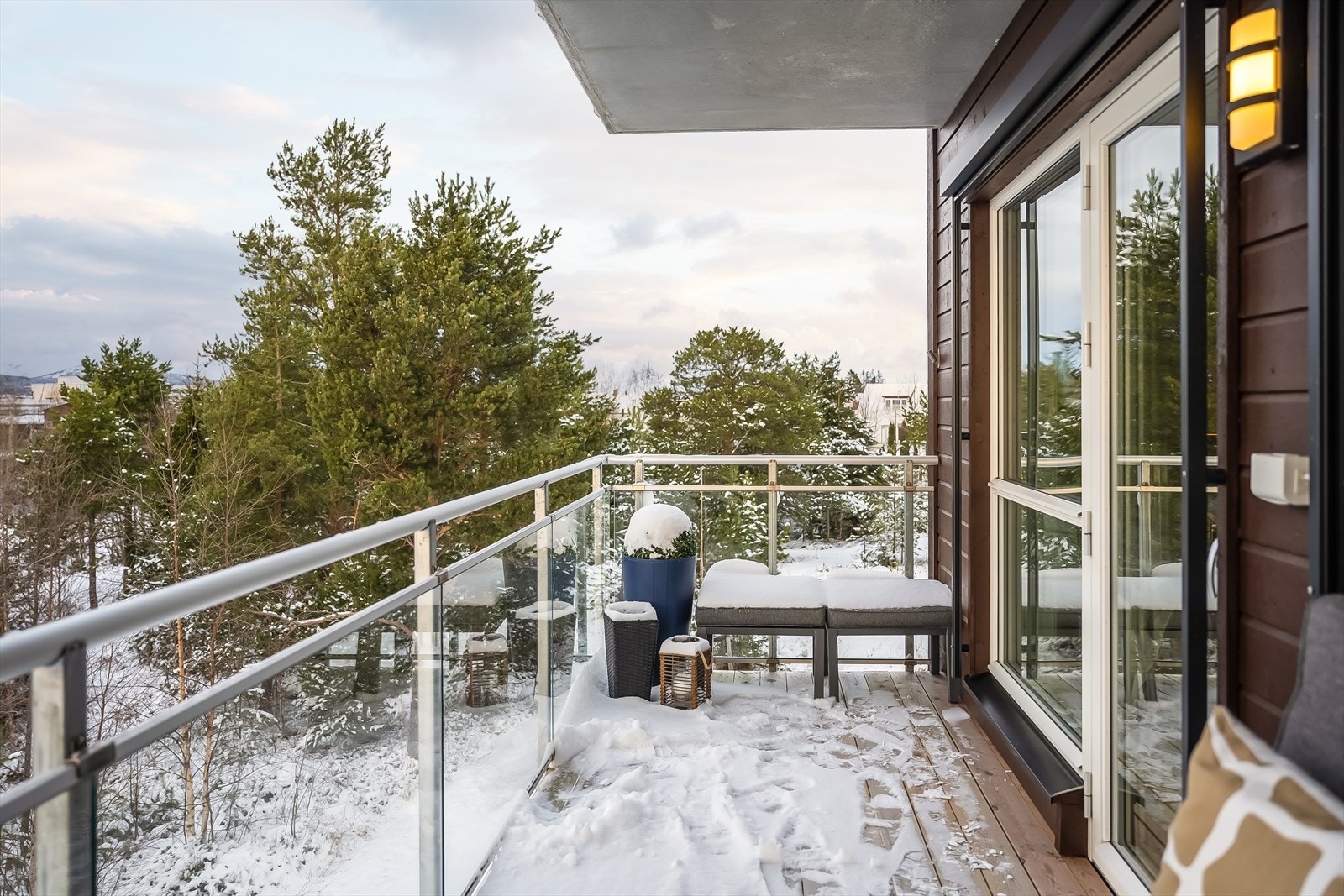 Beliggenheten i bygget er unik, og skaper en følelse av privatliv. Galleribilde