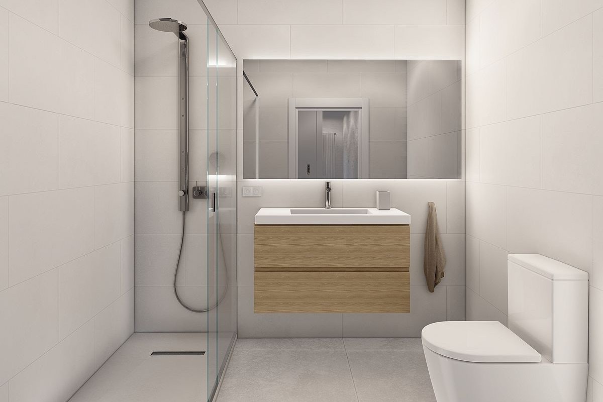 Moderne baderom Galleribilde