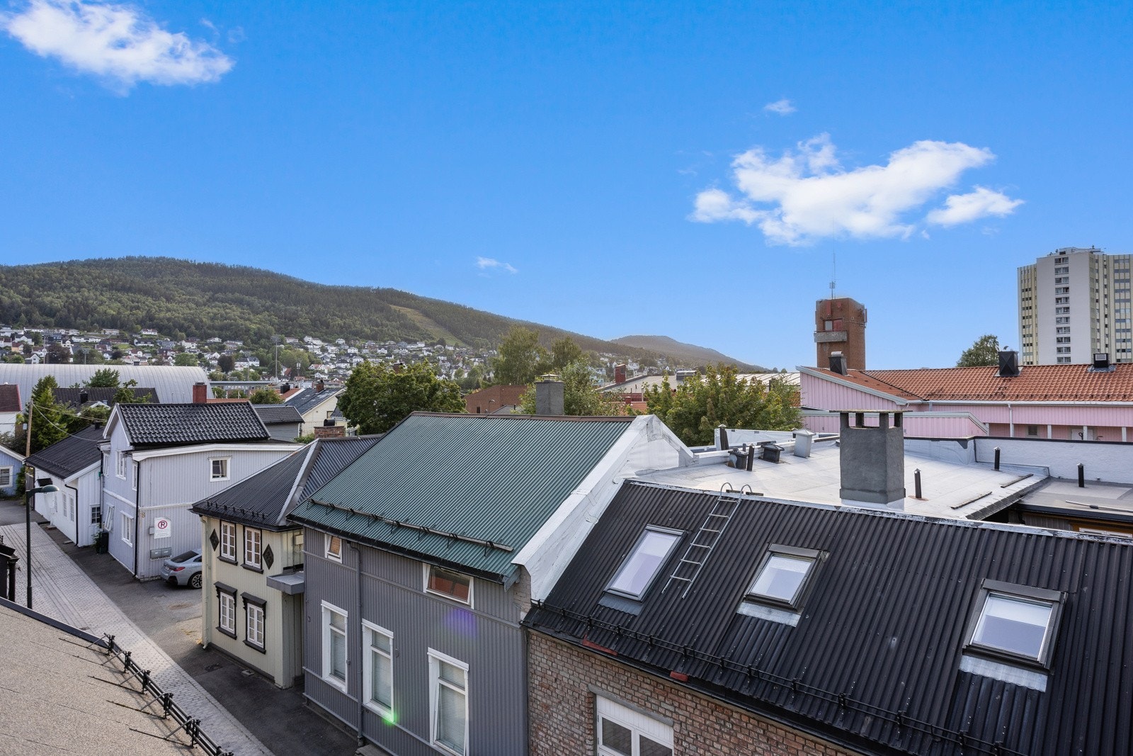 Utsikt terrasse. Galleribilde