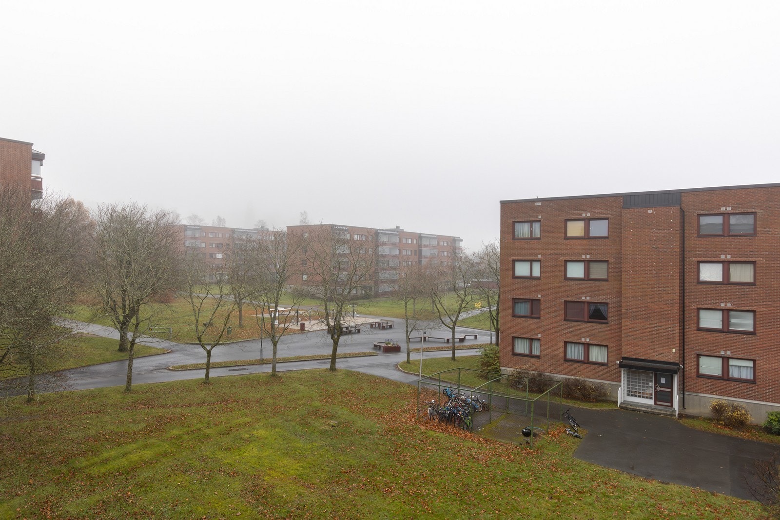 Utsikt fra balkong. Galleribilde
