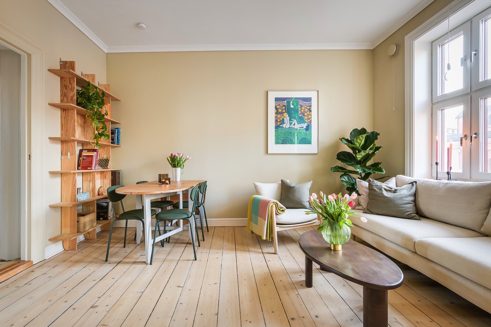 Det sosiale allrommet gir god plass til å invitere venner over. Galleribilde
