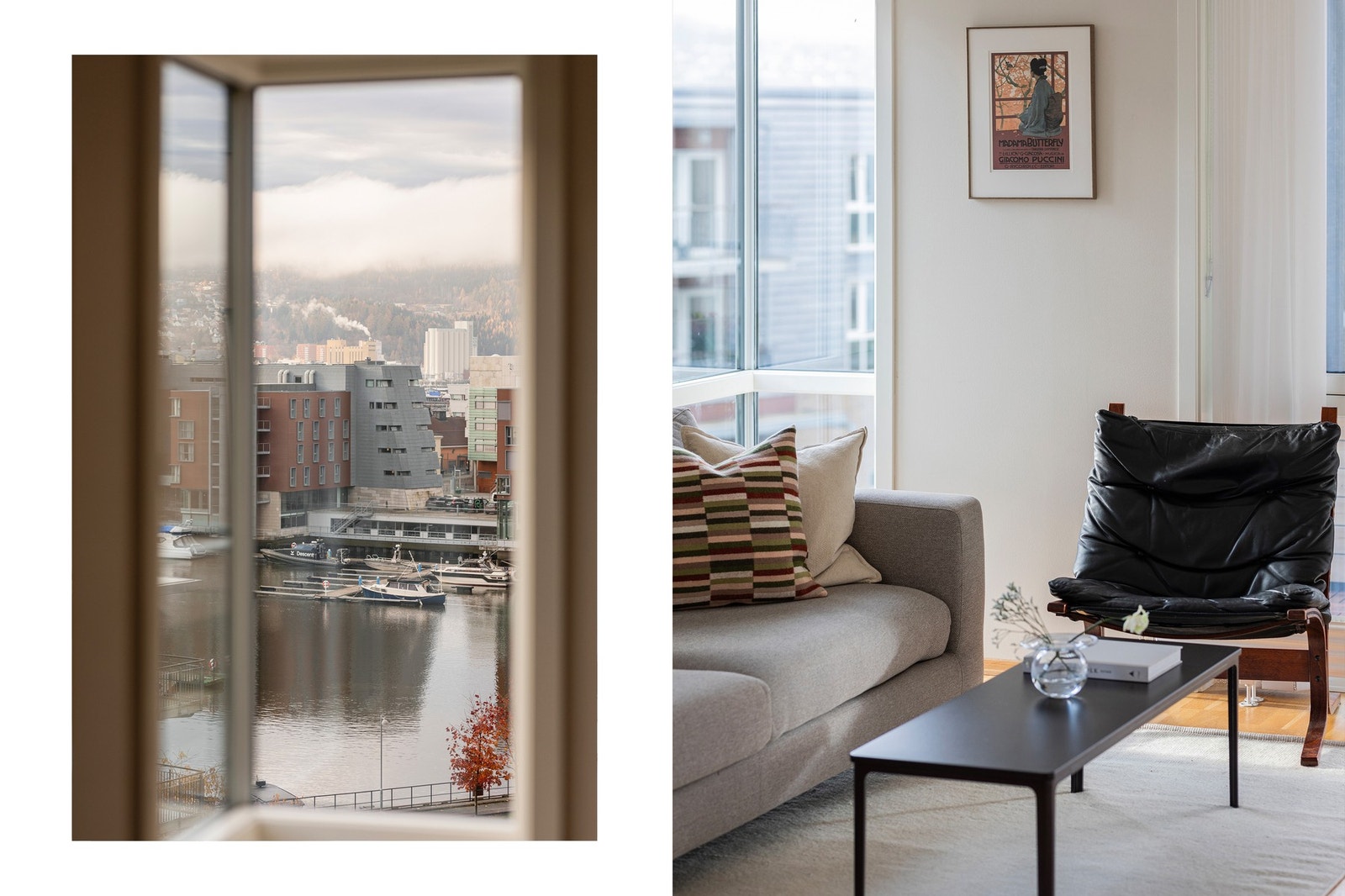 Utsikt og detaljer på stuen. Galleribilde