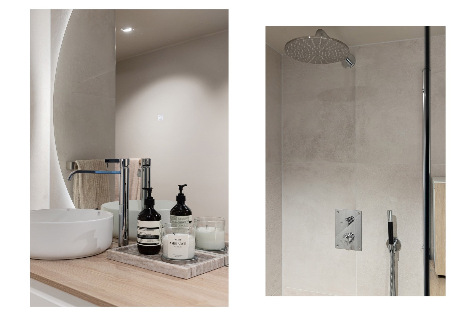 Eksklusive detaljer - Innfelte armaturer fra Tapwell og baderomsmøbler fra Modena løfter badet til et nytt nivå av stil og kvalitet. Galleribilde