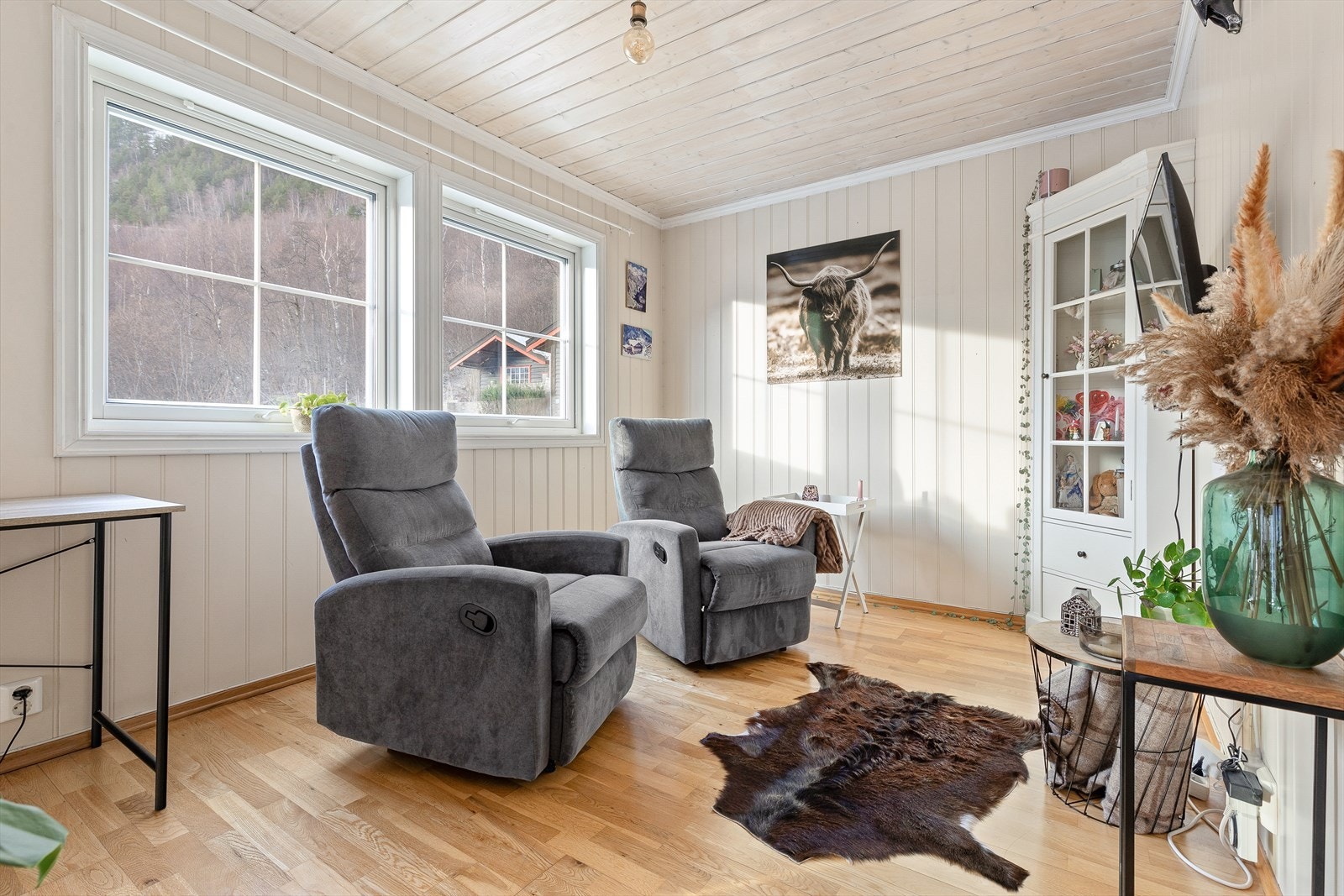 Ekstra stove der ein kan trekke seg tilbake og skape eit ekstra rom til det ein måtte ynskje. Galleribilde