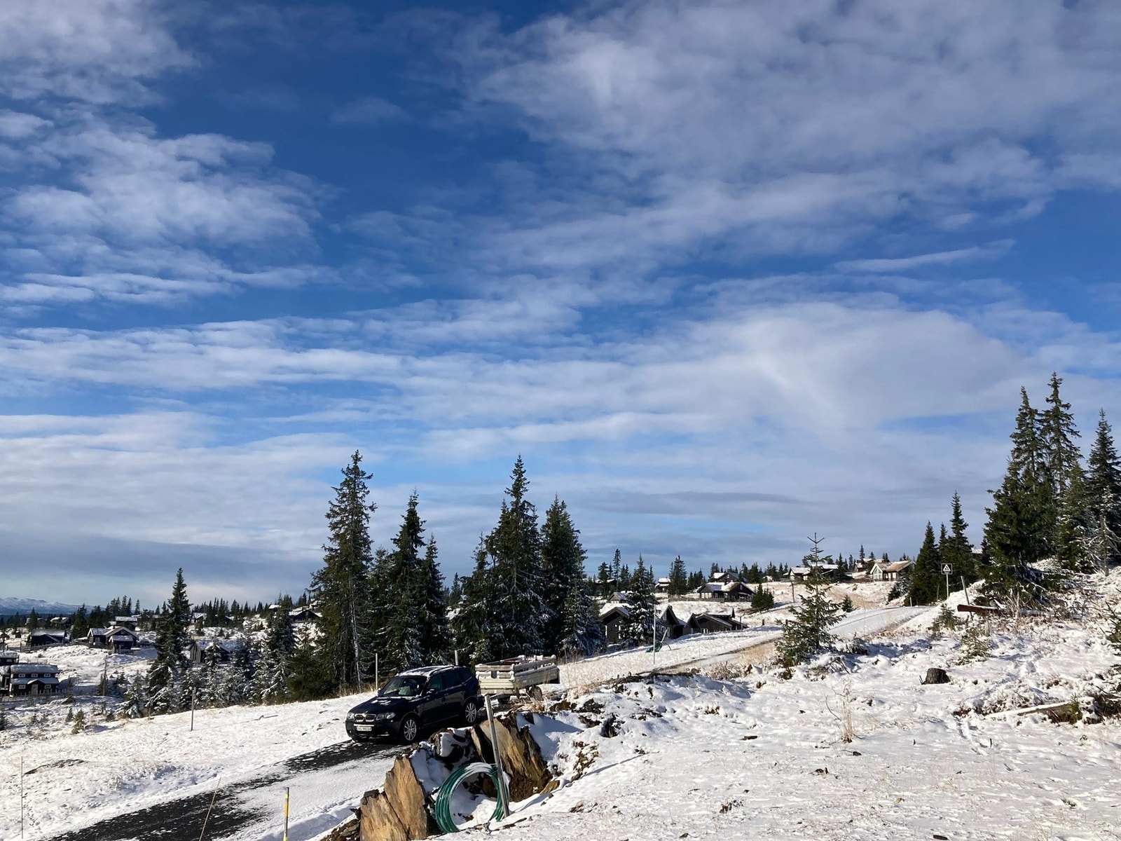 Utsikt fra tomta mot vest Galleribilde