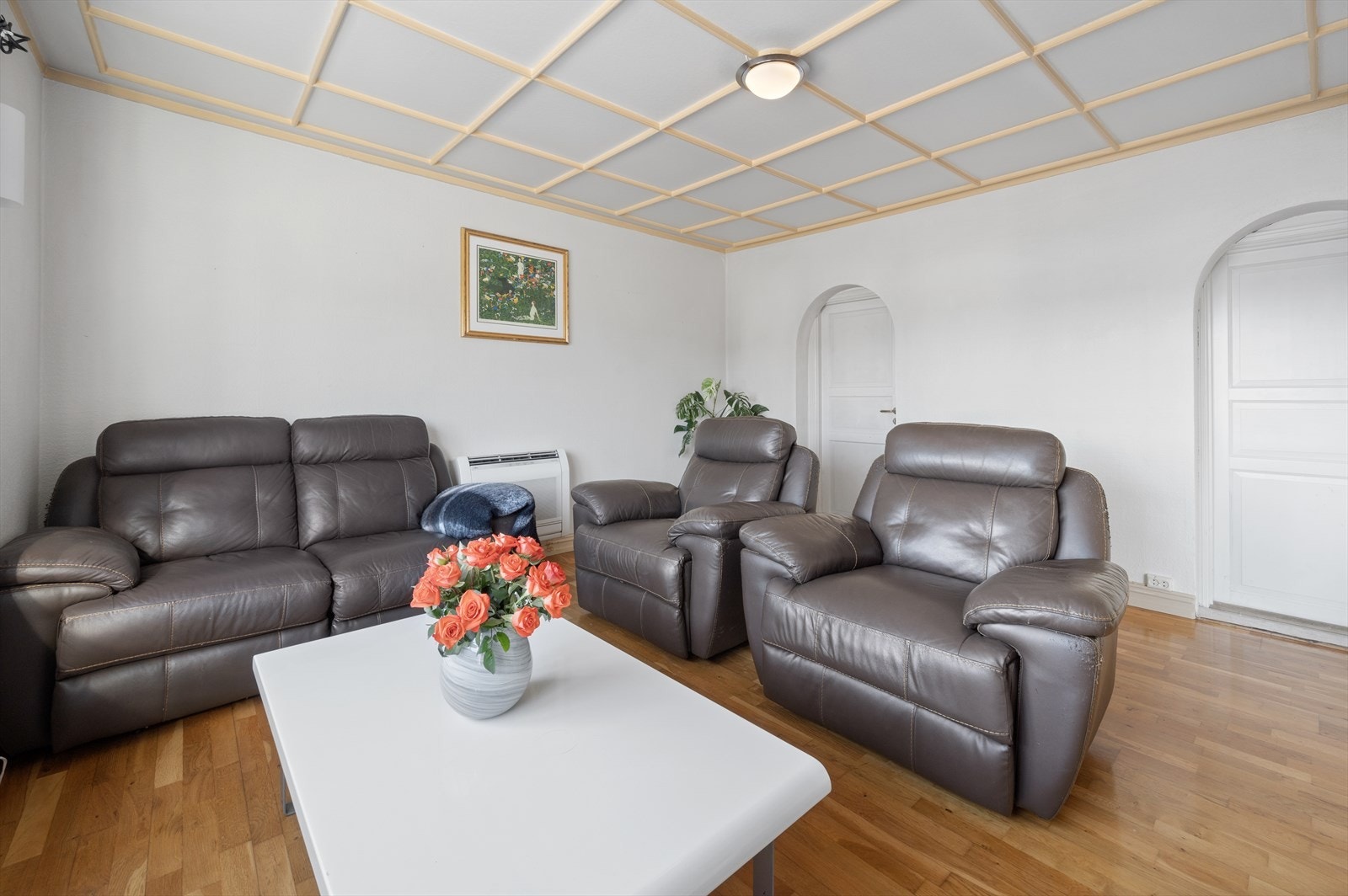 Stue hvor det er montert varmepumpe Galleribilde