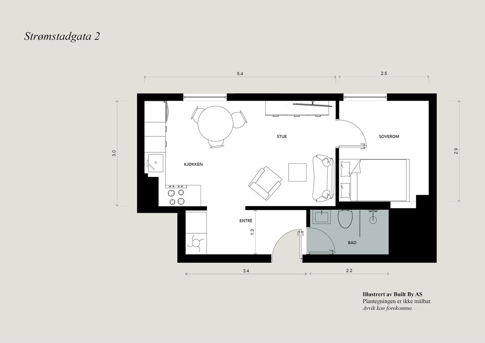 Planskisse Galleribilde