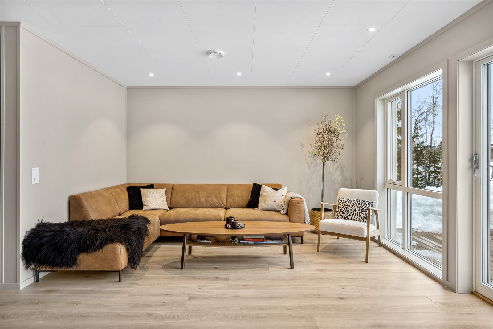 Stue kroken passer perfekt til å plassere sofamøblementet. Galleribilde