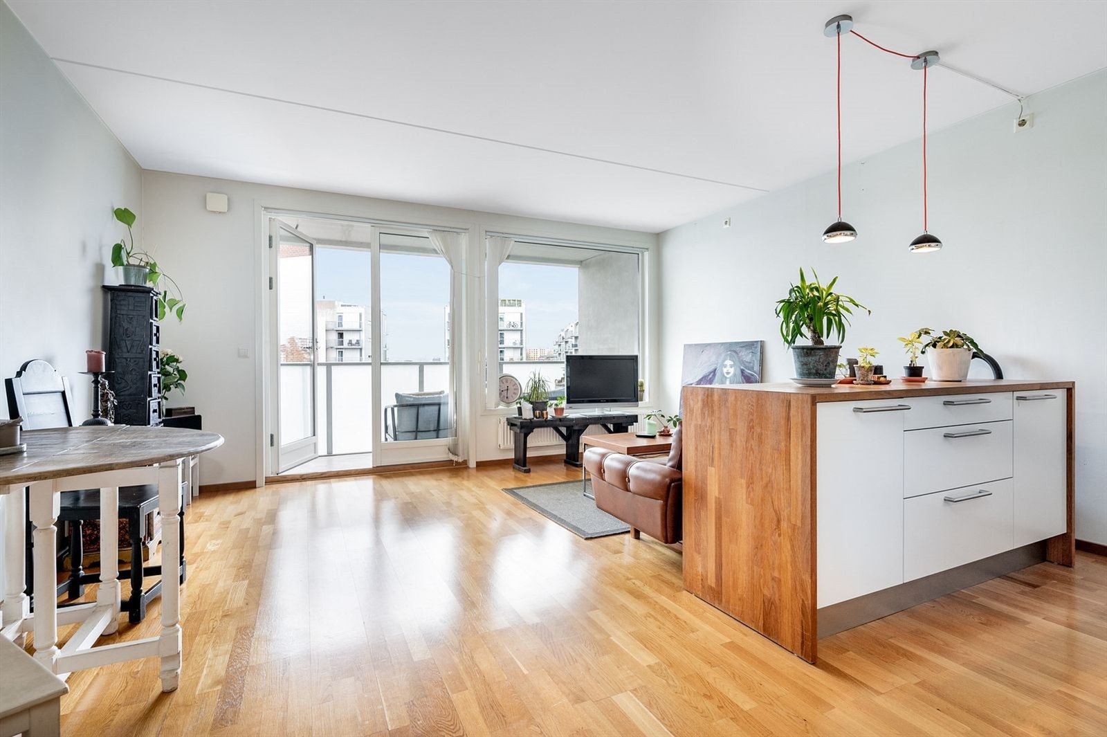 Lys og åpen stue Galleribilde