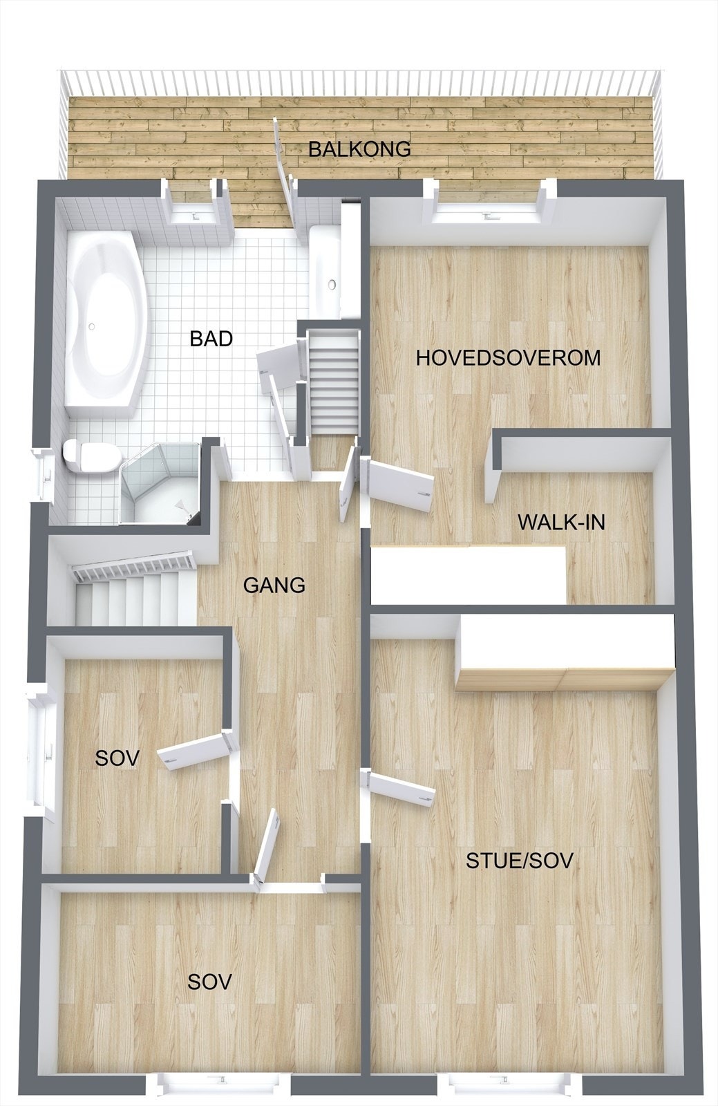 Plantegning 2. etasje. Galleribilde