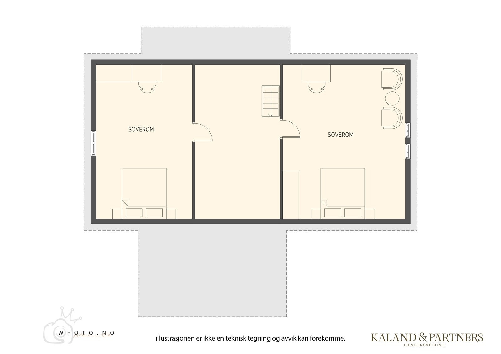 Plantegning loft Galleribilde
