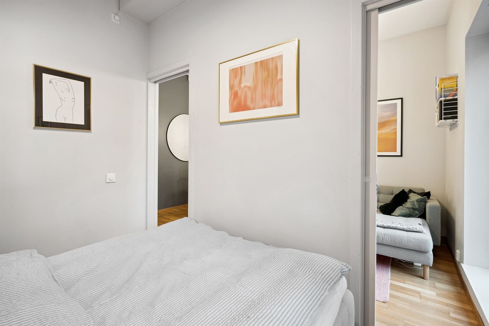 Oversiktsbilde av soverommet Galleribilde