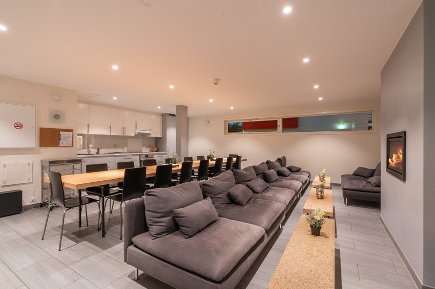 Felles selskapslokalet som kan benyttes av sameiets beboere. Galleribilde