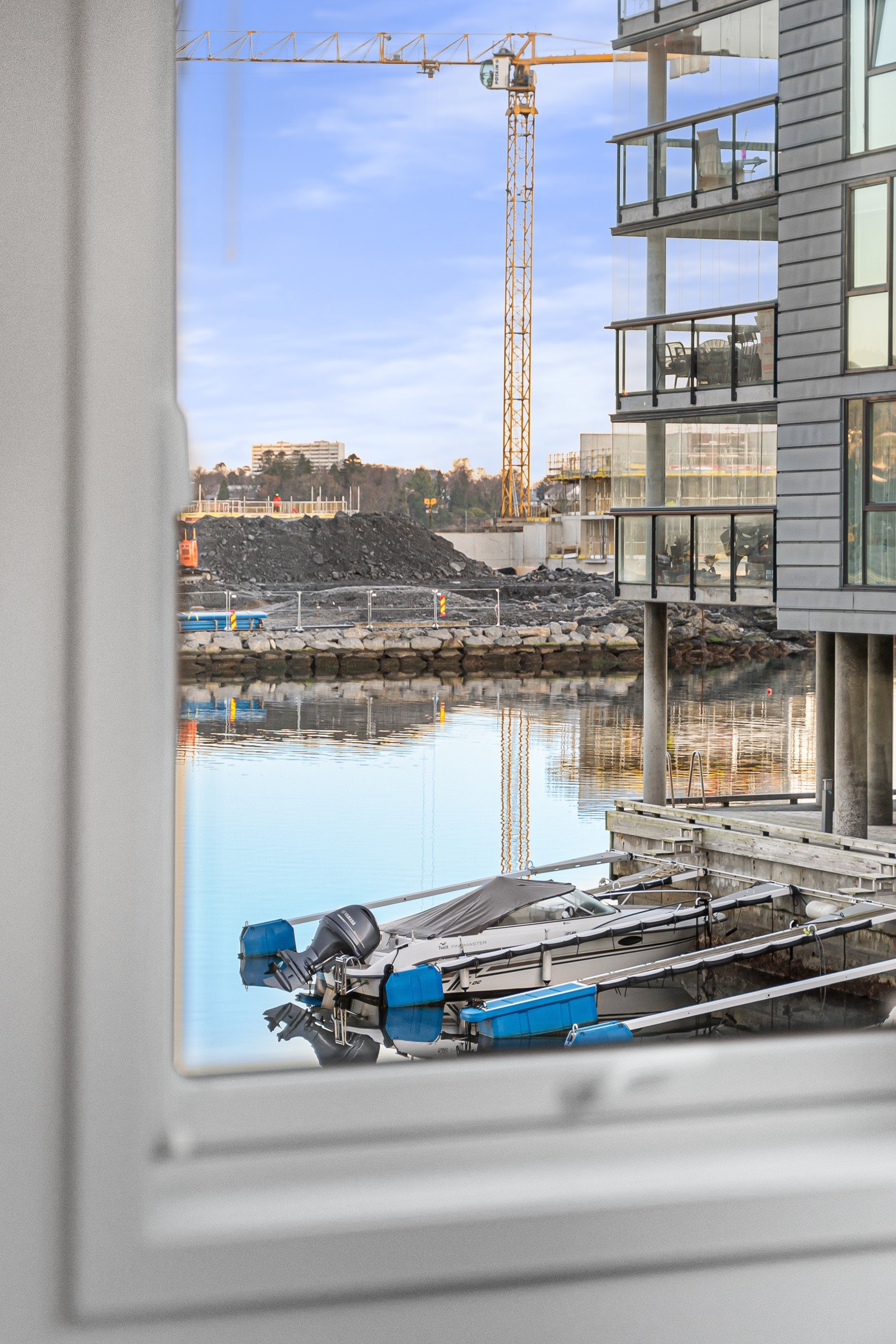 Pen sjøutsikt fra soverommet. Galleribilde