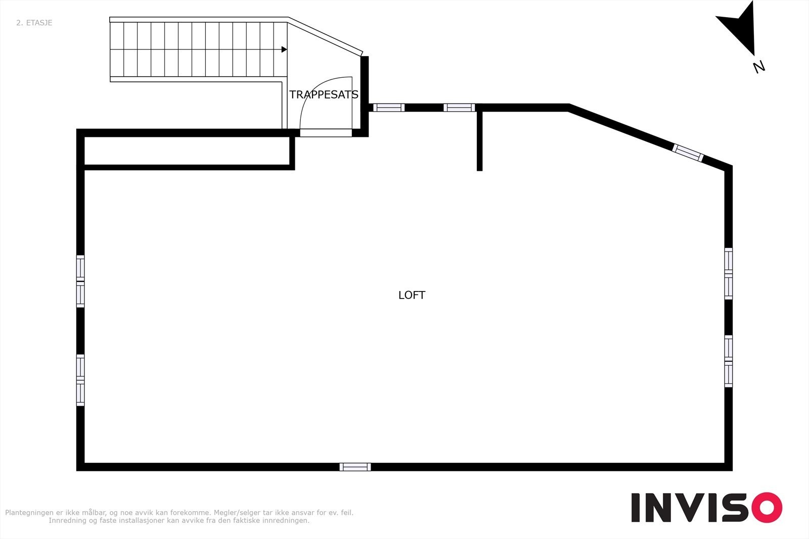 Plantegning 2. etg garasje Galleribilde