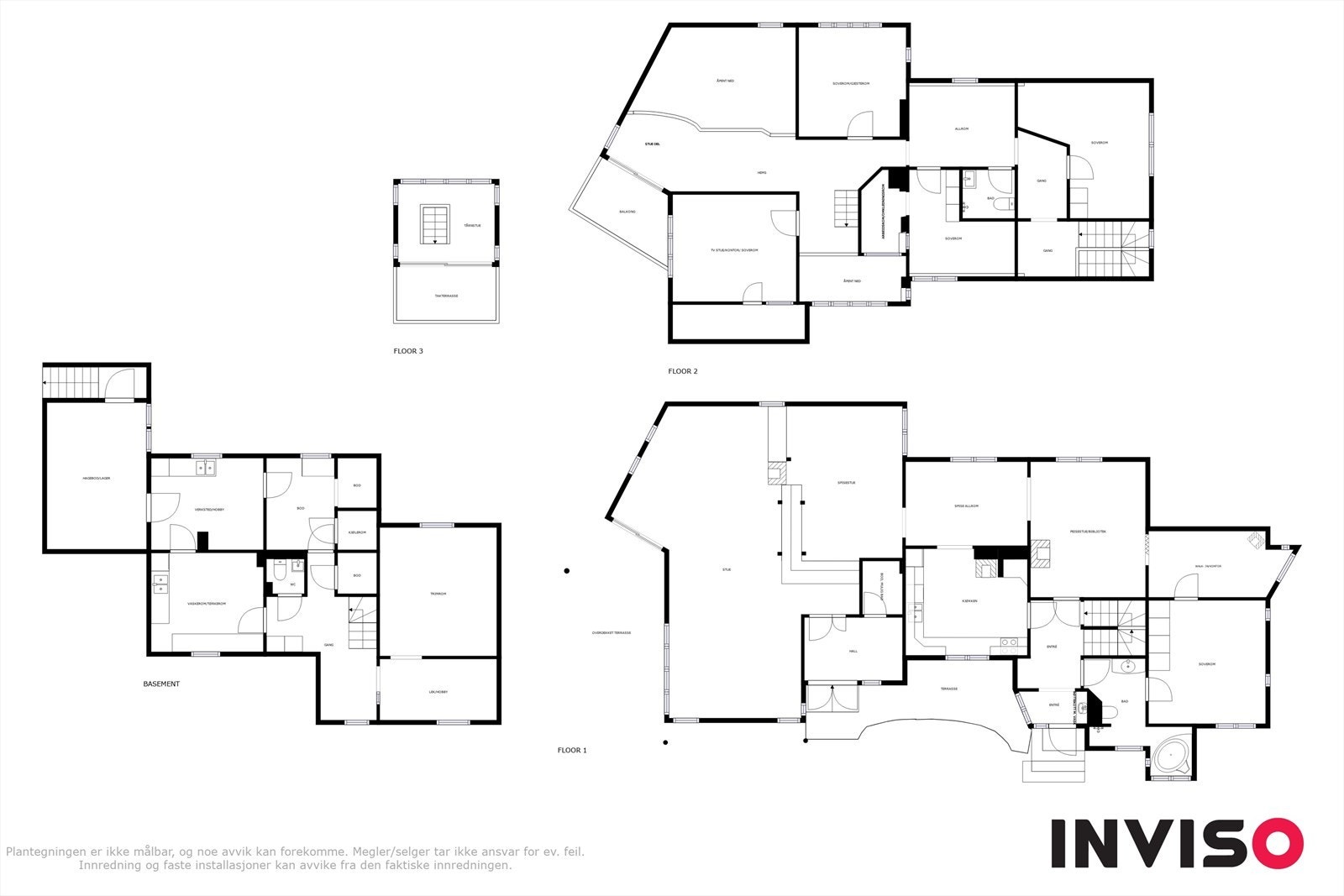 Plantegninger samlet for bolig Galleribilde