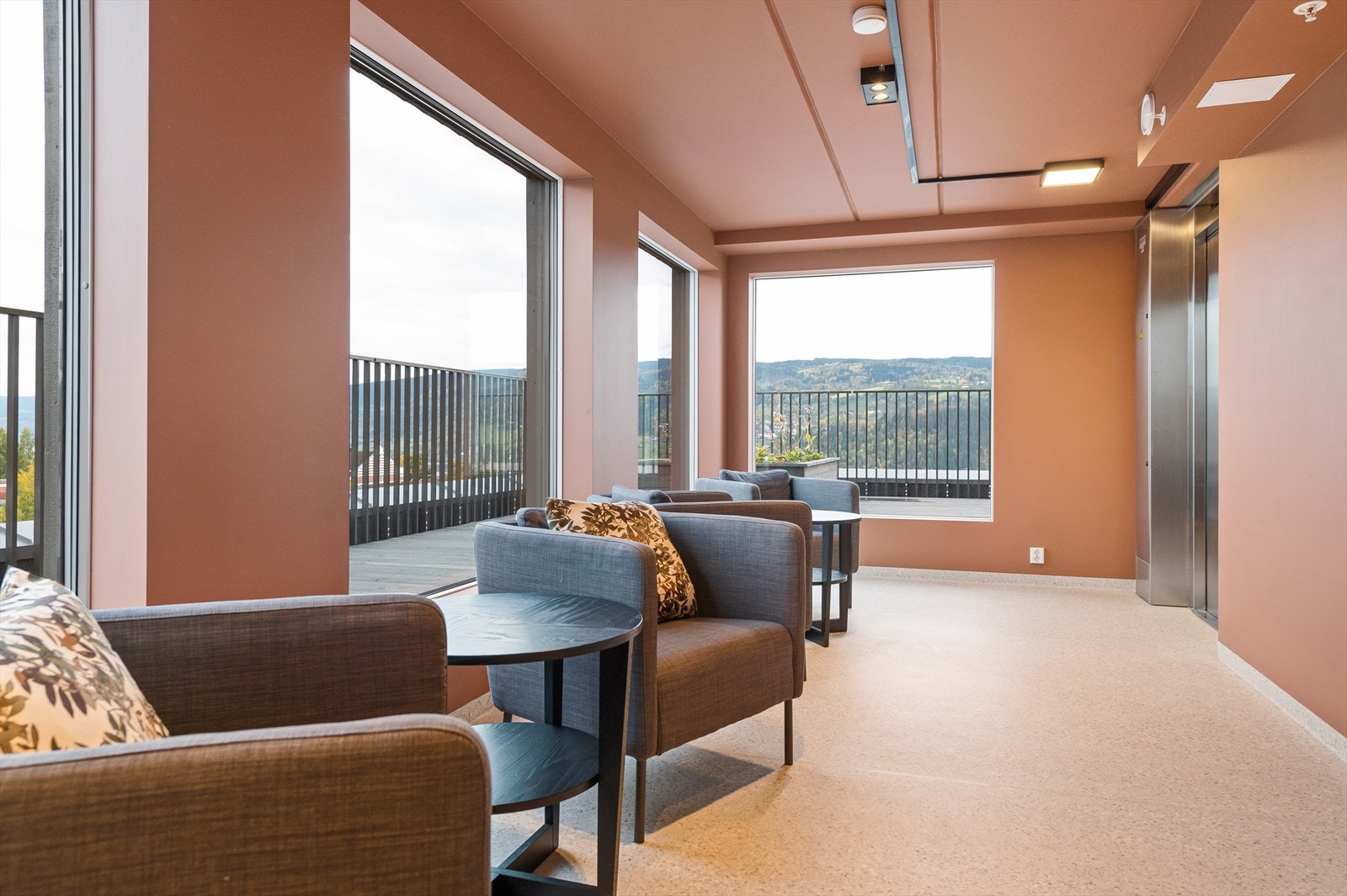 Felleområdet i toppetasjen. Galleribilde