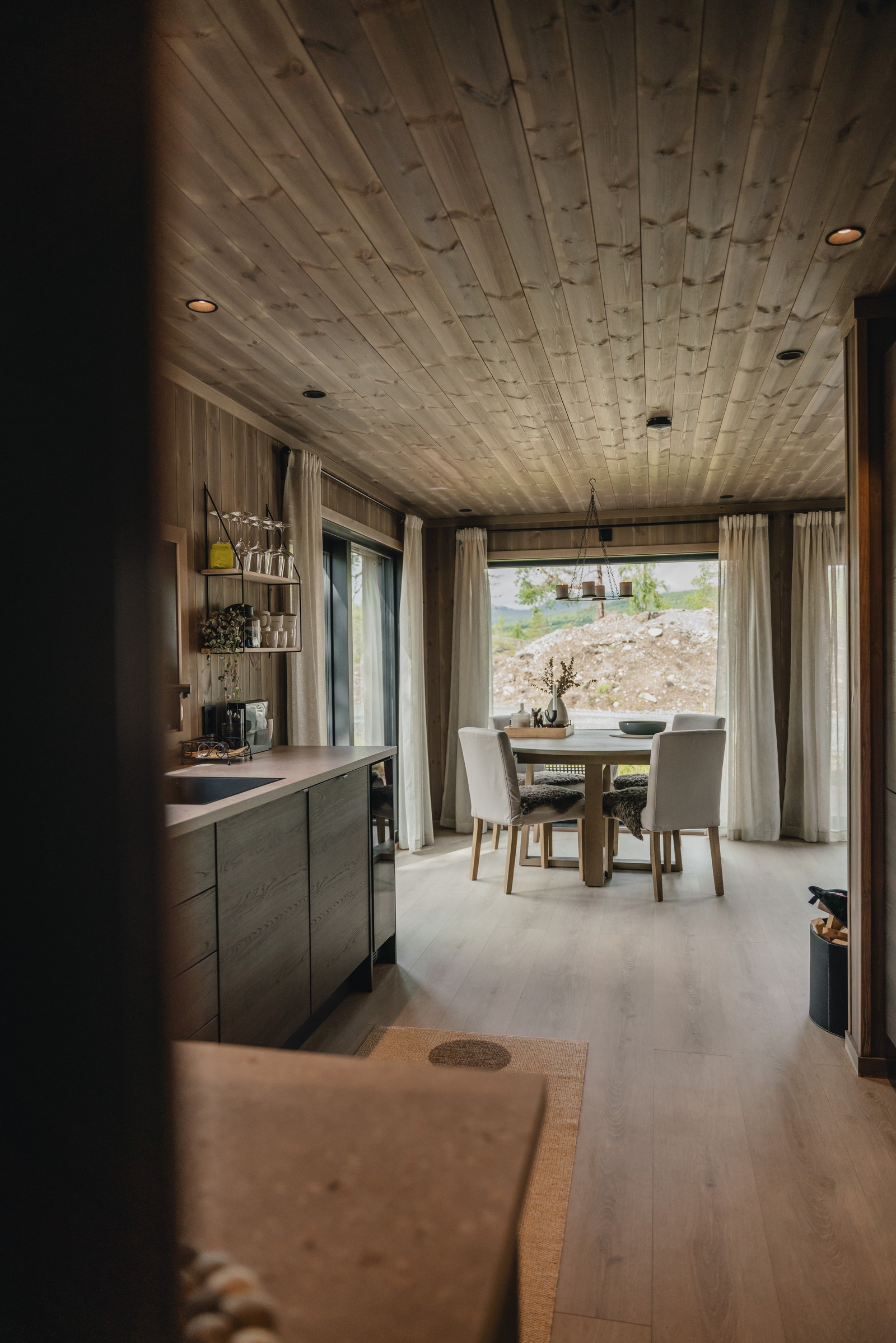 Interiørbilder fra prosjektert hyttemodell (kundetilpasset) Galleribilde