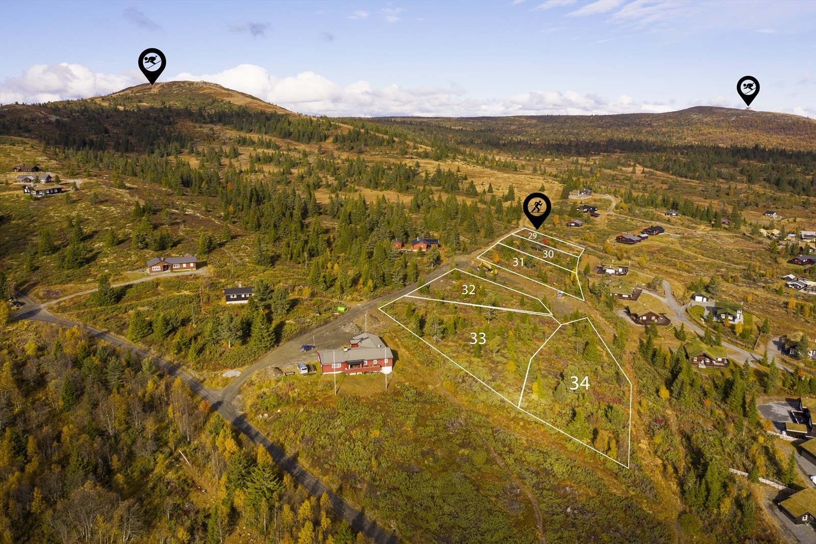 Velkommen til Kamben og Golsfjellet!
6 flotte tomter selges nå fra kr. 1 890 000,- inkl. strøm, vei, vann og avløp til tomt. Galleribilde